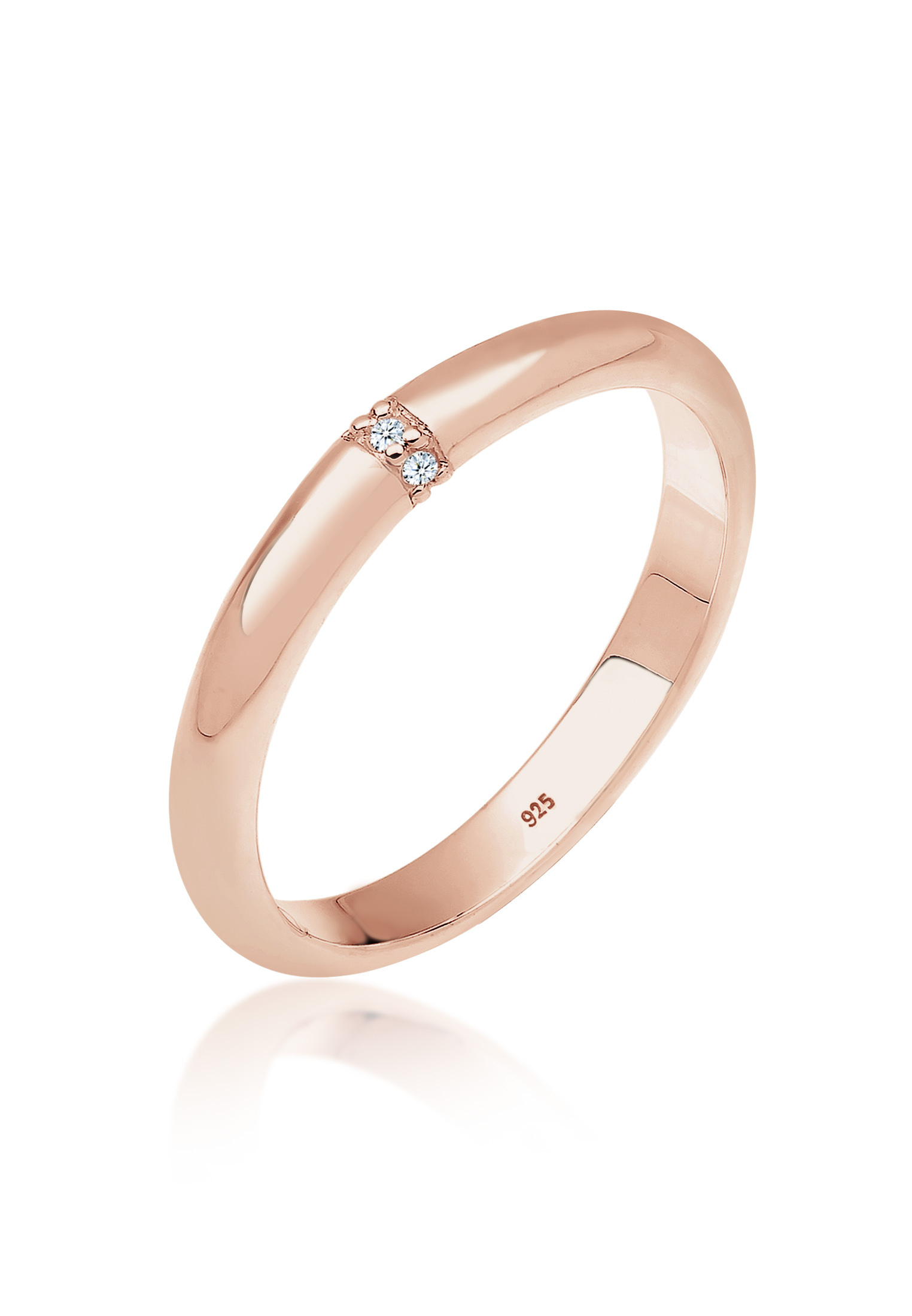 Verlobungsring | Diamant (Weiß, 0,045 ct) | 925er Sterling Silber