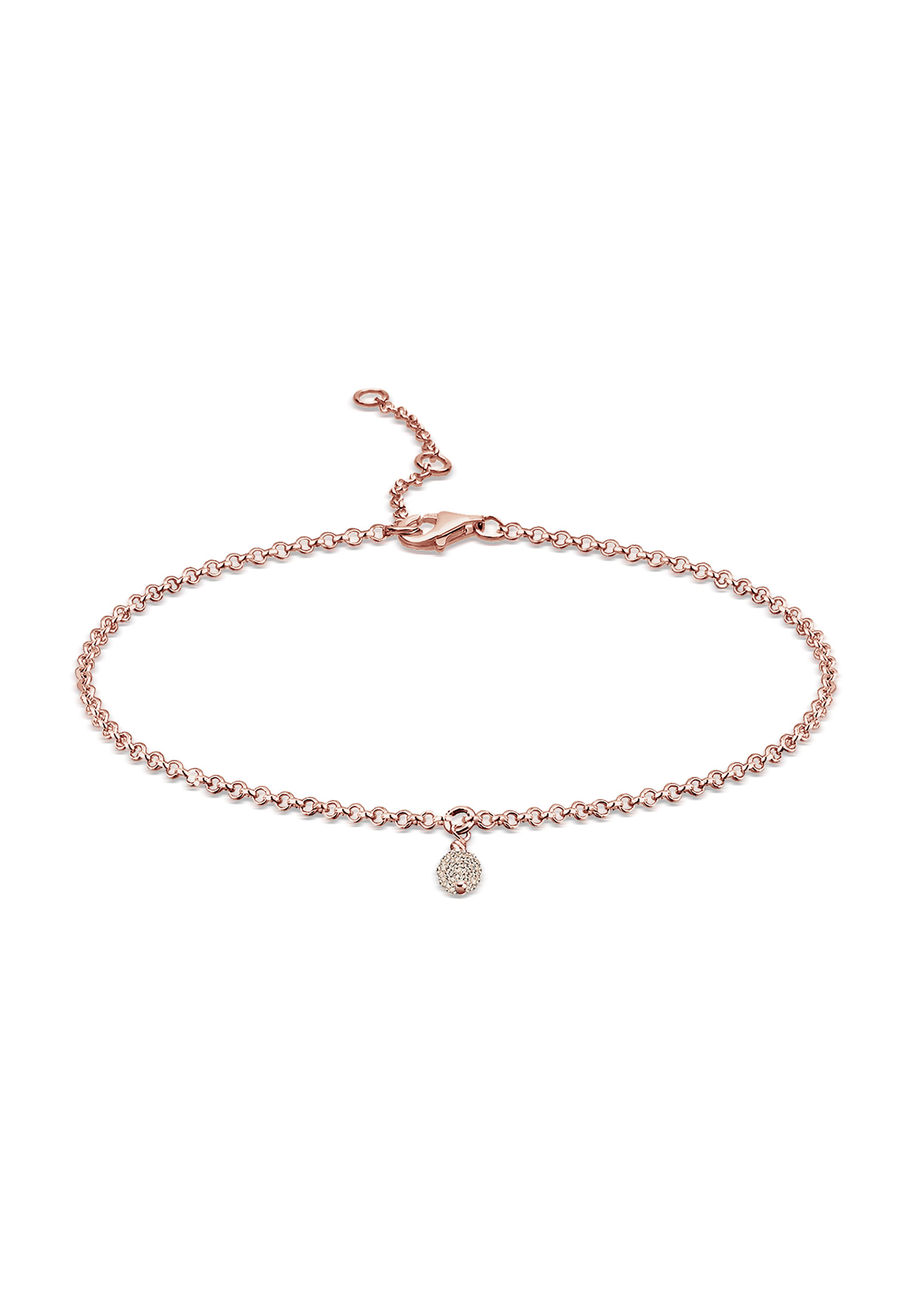 Armband Kugel | Kristall ( Weiß ) | 925er Sterling Silber