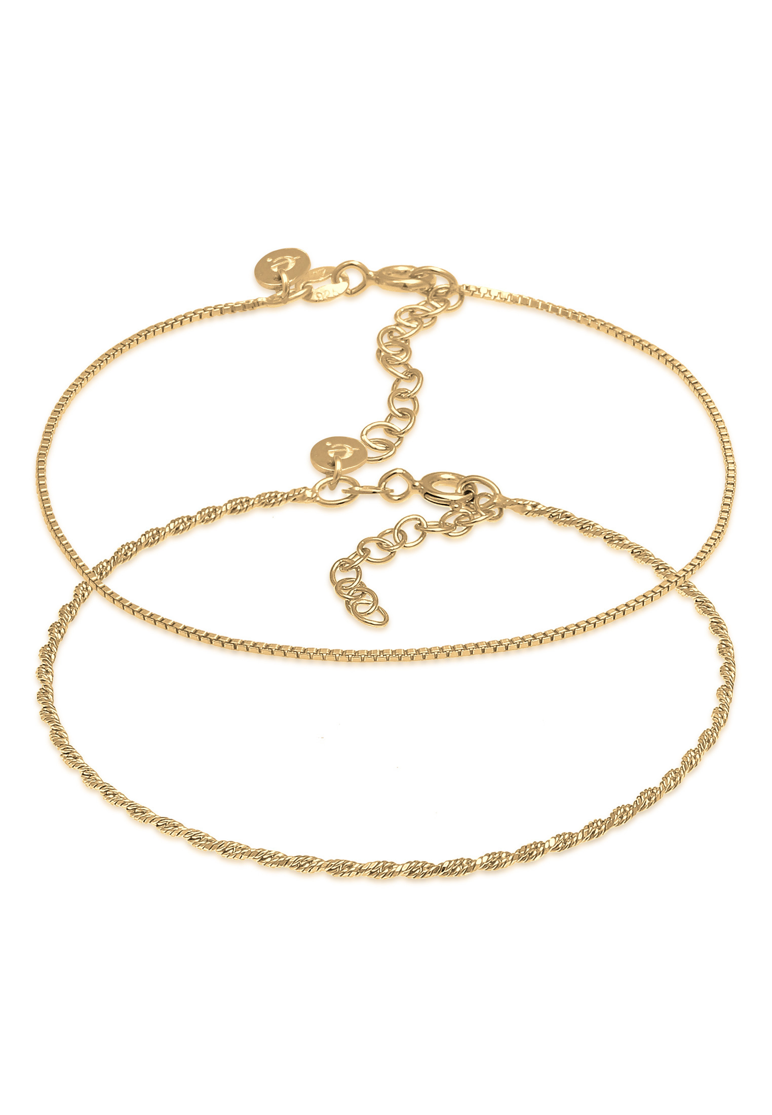 Kordel-Armbandset | 925er Sterling Silber