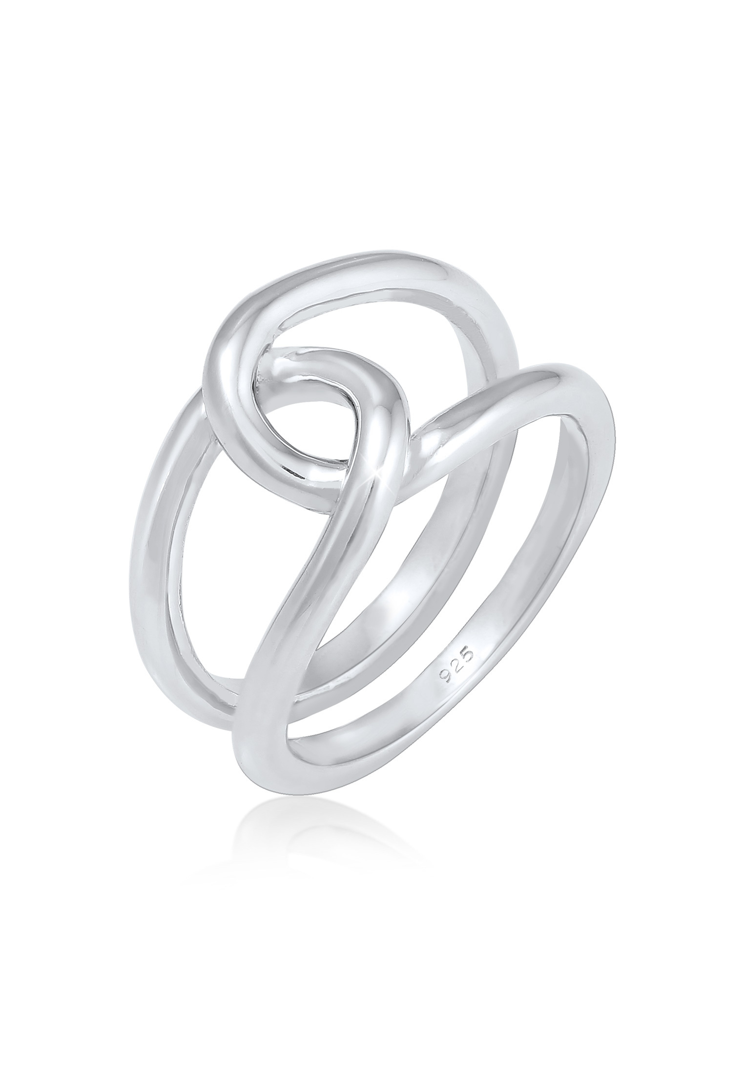 Elli Infinity Ring Damen | 925 Sterling Silber Mit Kristallen | Zeichen Der Unendlichkeit | Elegant Als Geschenk Oder Alltags Schmuck