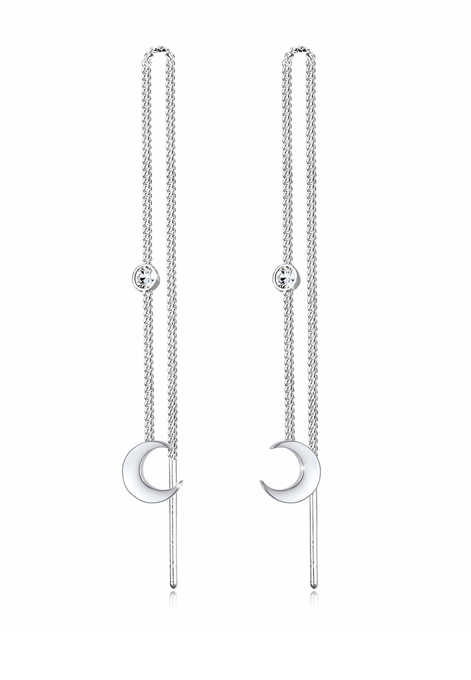 Ohrhänger Astro | Kristall ( Weiß ) | 925er Sterling Silber
