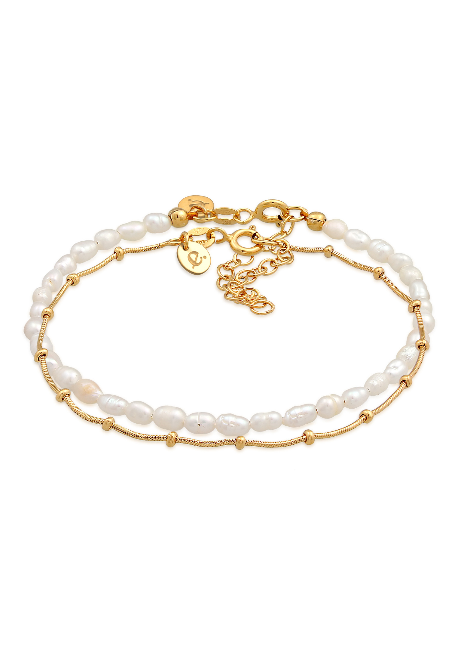 Armband Set Kugelkette | Süßwasserperle | 925er Sterling Silber