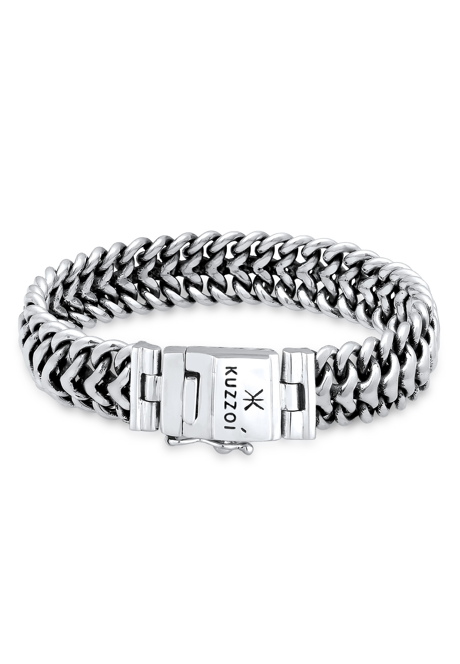Panzer-Armband Cool | 925er Sterling Silber oxidiert