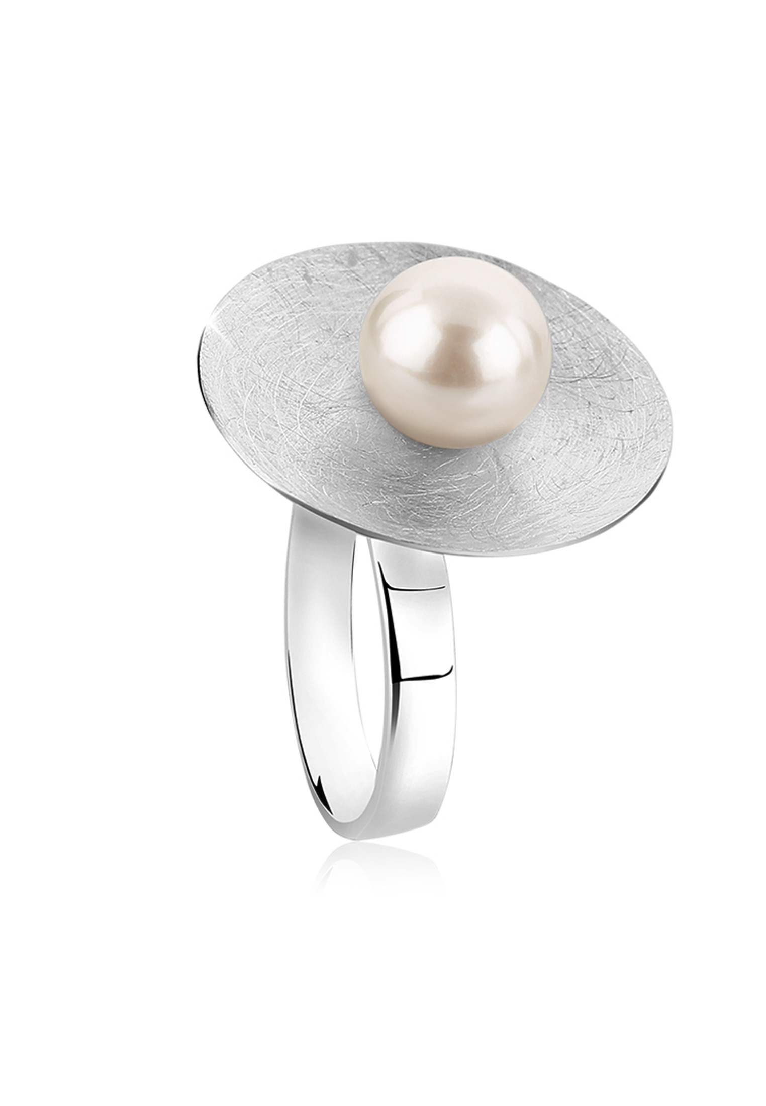 Ring Kreis | Perle | 925er Sterling Silber
