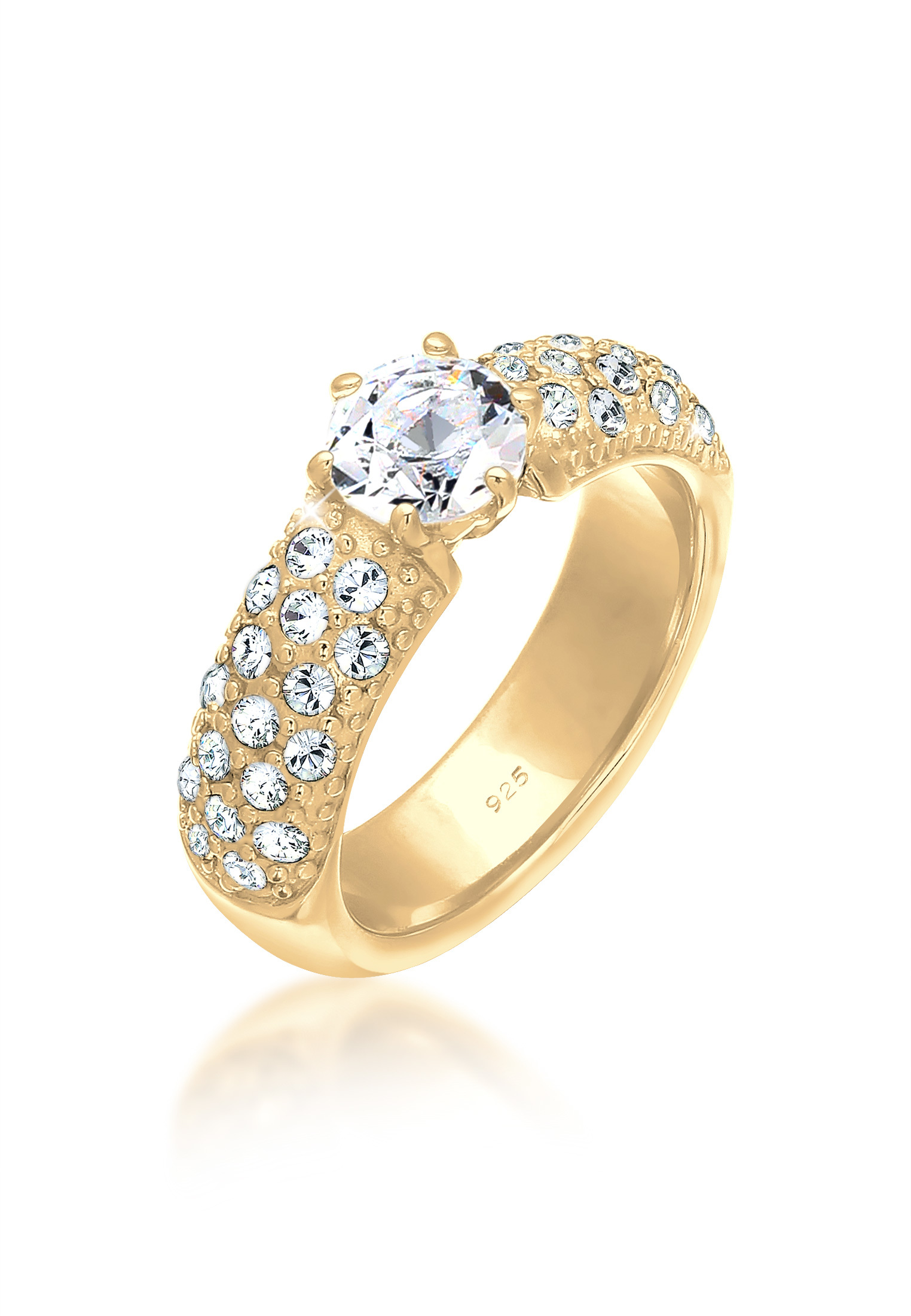 Ring | Kristall ( Weiß ) | 925er Sterling Silber