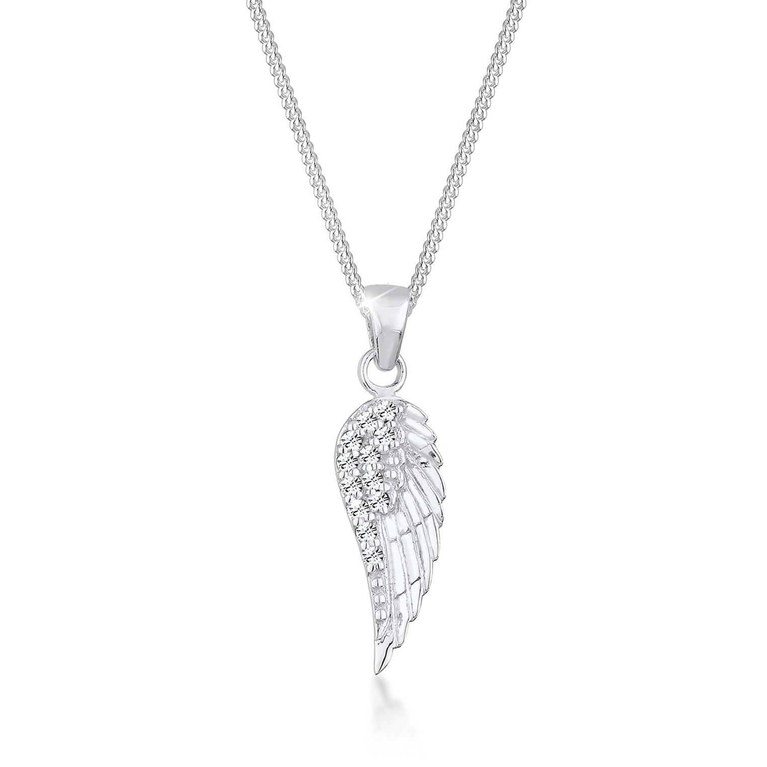 Armband Flügel | Kristall ( Weiß ) | 925er Sterling Silber
