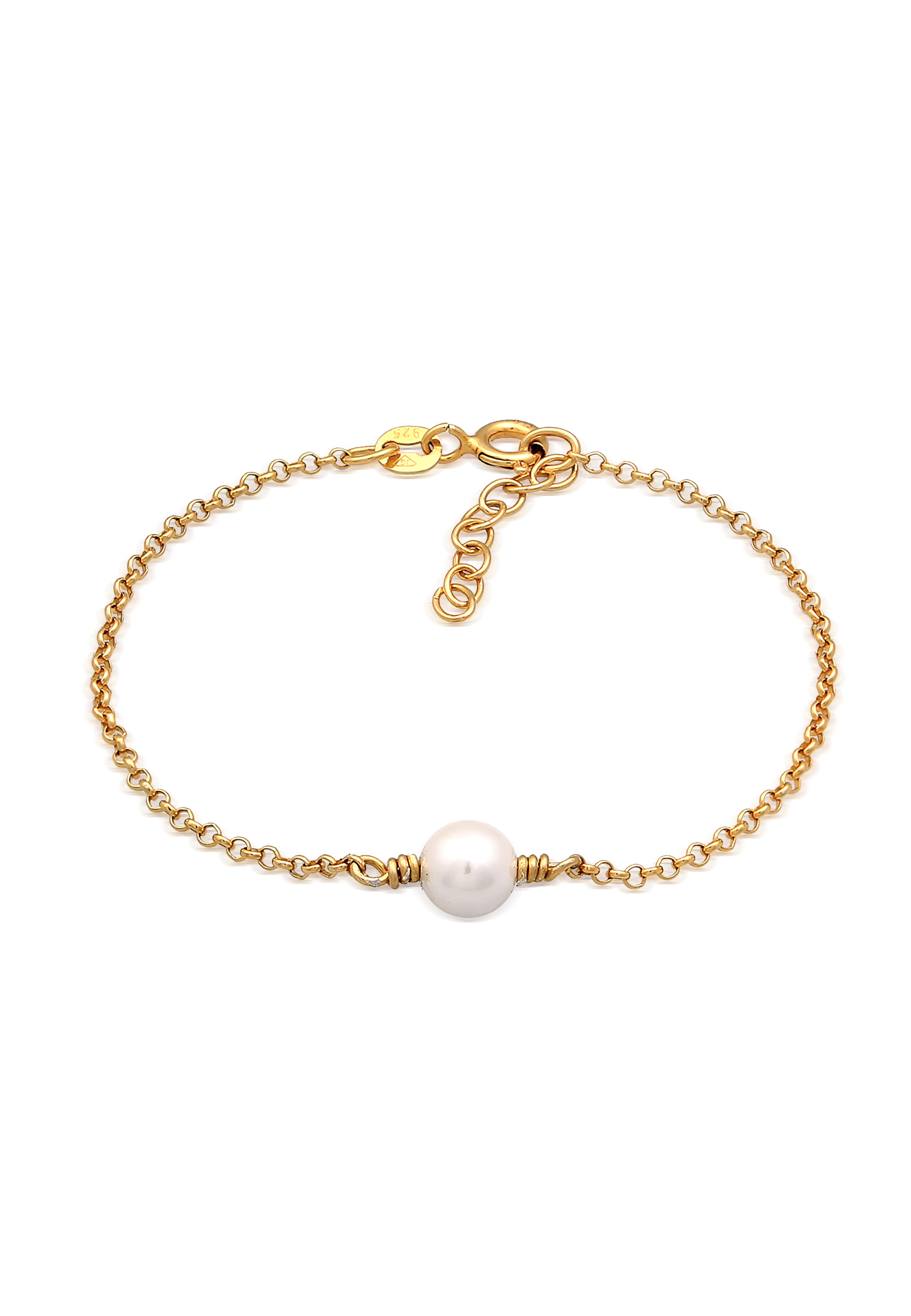 Armband Perle | Muschelkernperle | 925er Sterling Silber