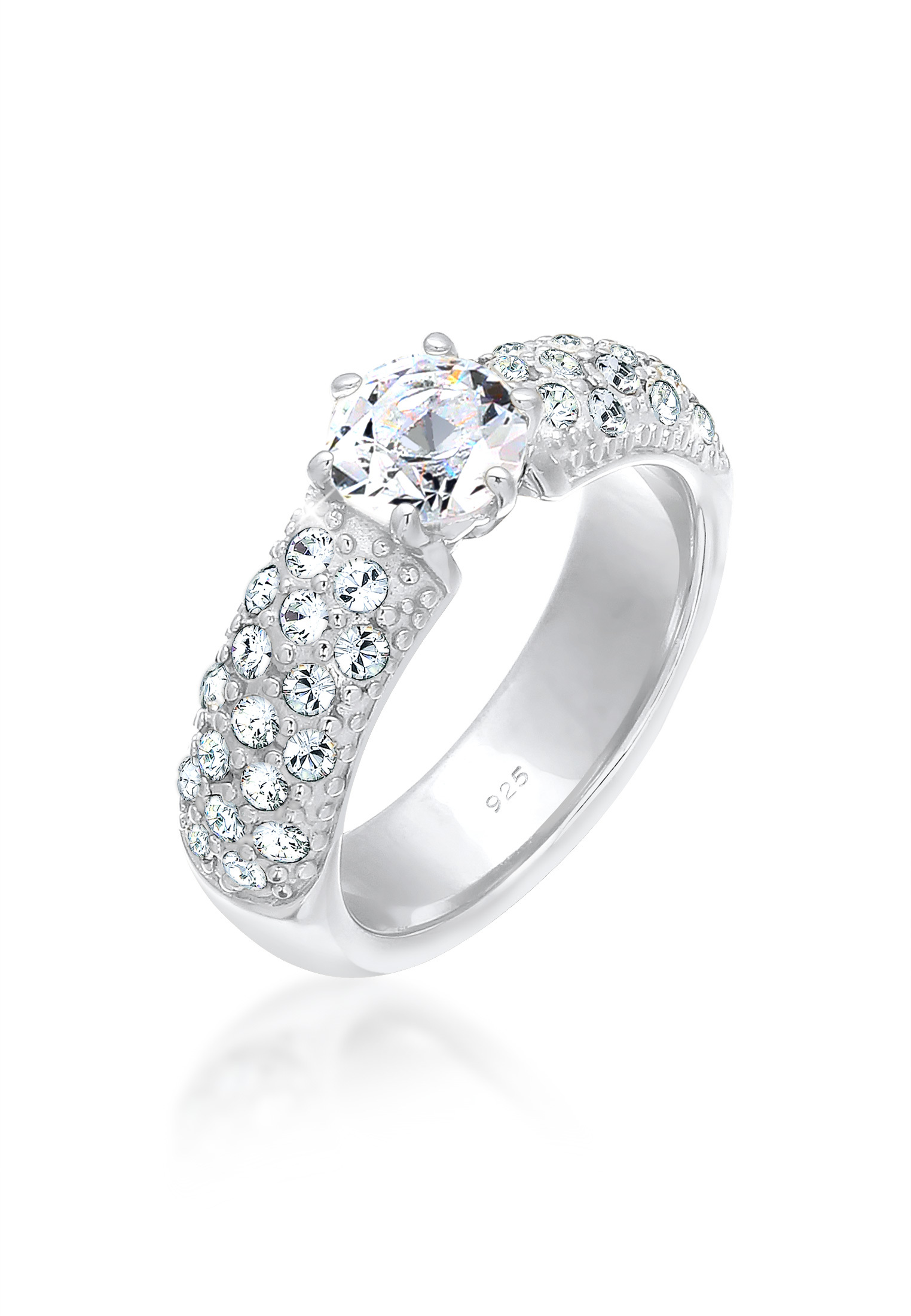 Ring | Kristall ( Weiß ) | 925er Sterling Silber