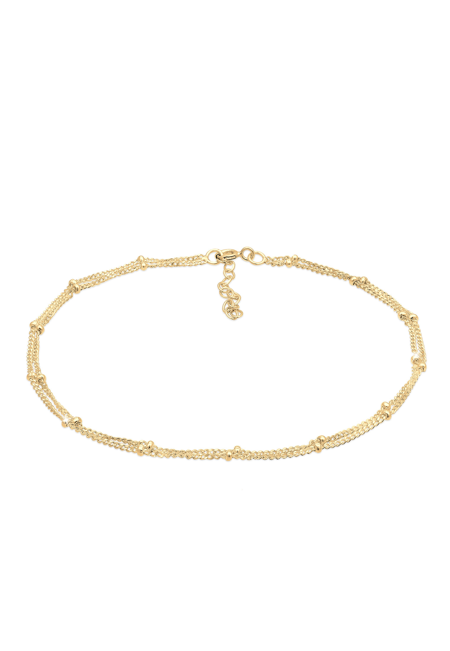 Layer-Fußkettchen Kugeln | 925er Sterling Silber