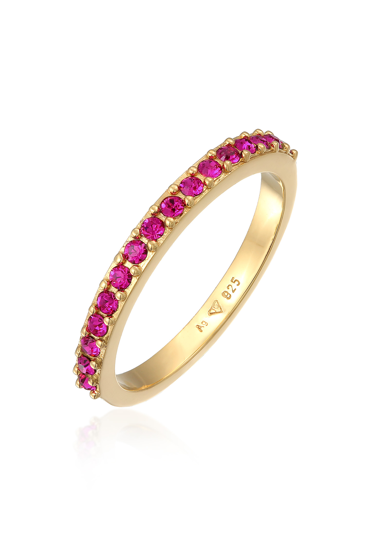 Bandring | Kristall ( Weiß ) | 925er Sterling Silber