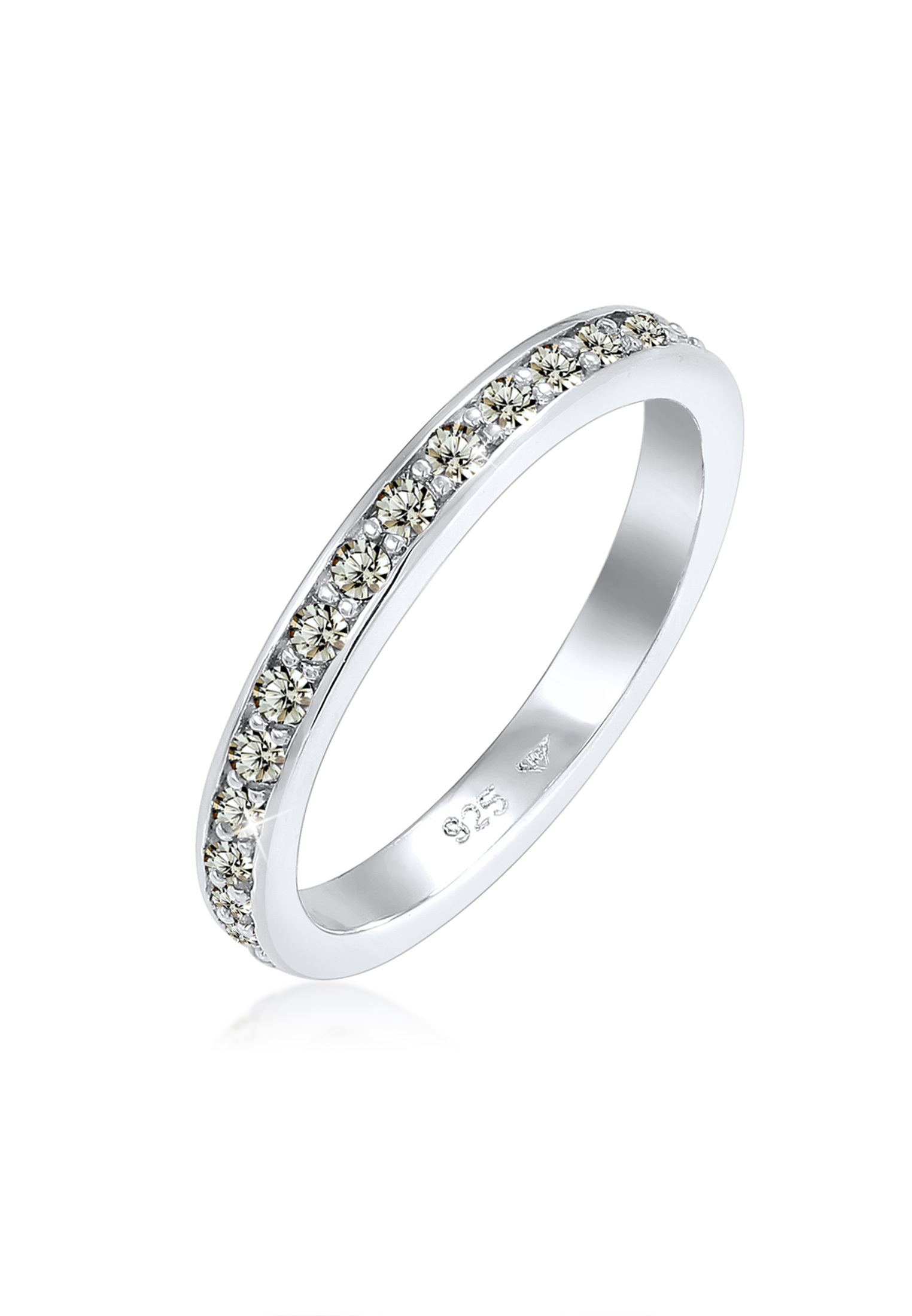 Bandring | Kristall ( Weiß ) | 925er Sterling Silber