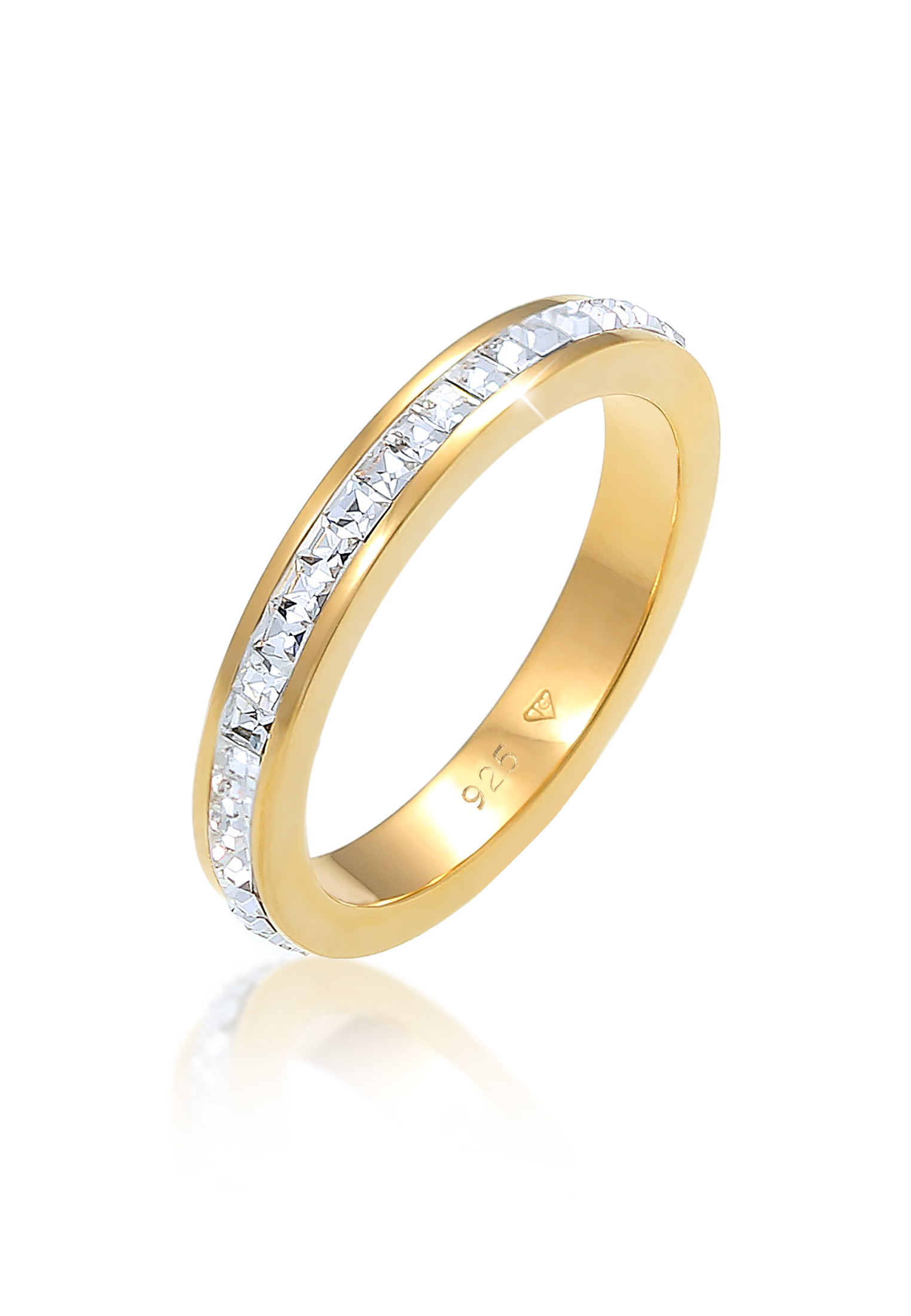 Bandring | Kristall ( Weiß ) | 925er Sterling Silber