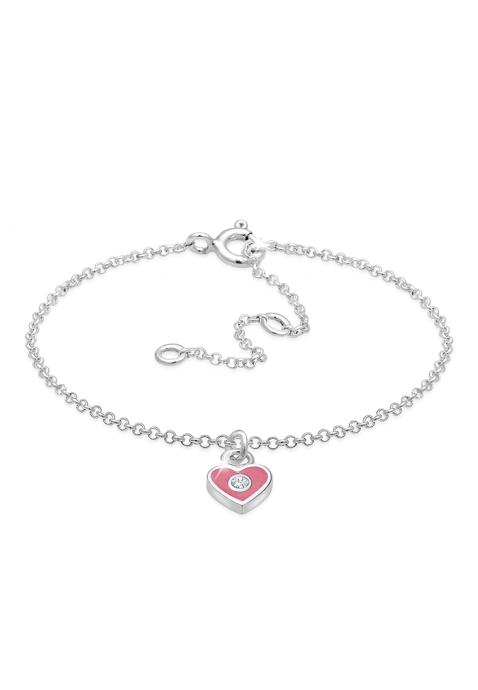 Armband Herz | Kristall ( Weiß ) | 925er Sterling Silber