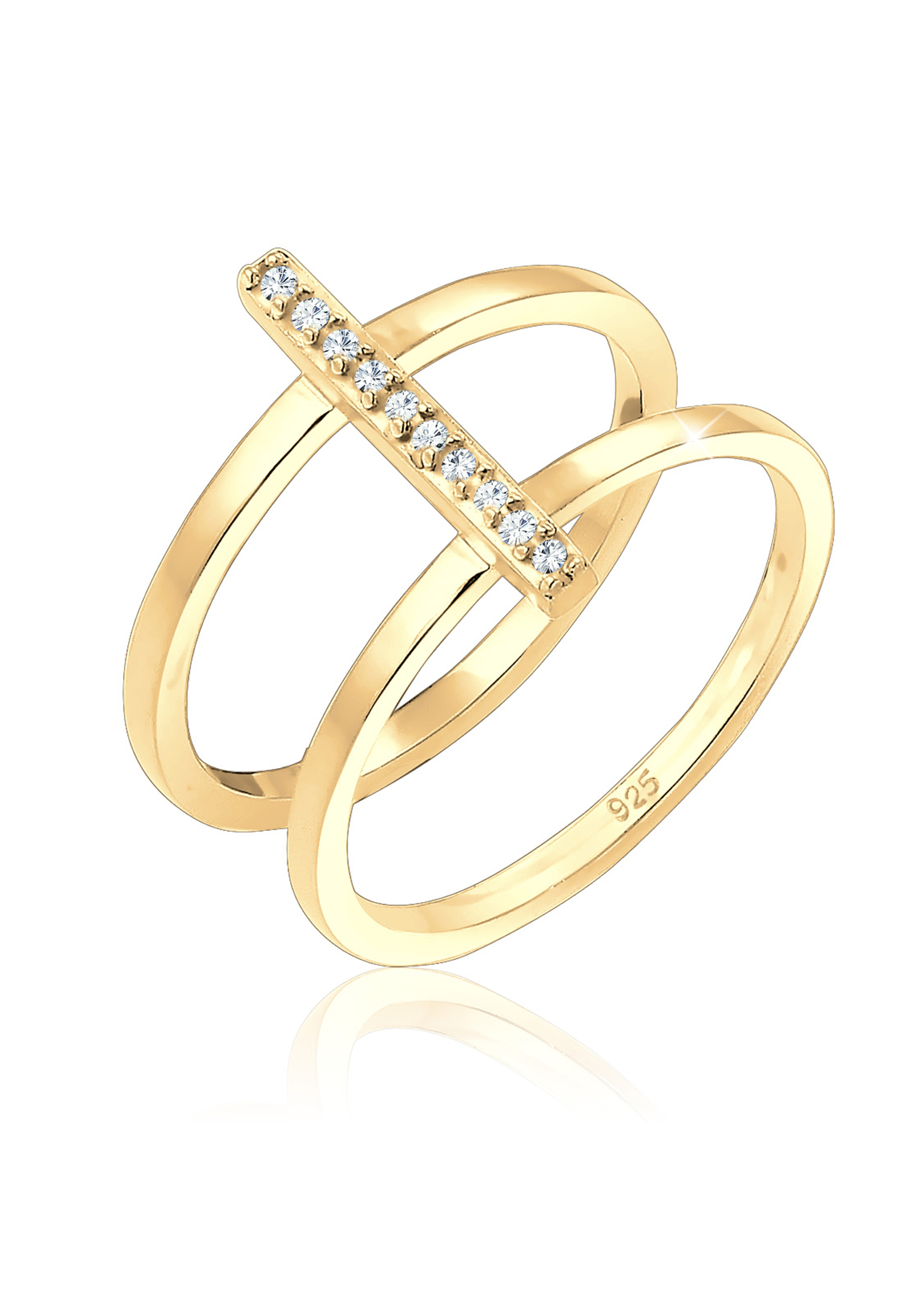 Ring Geo | Kristall ( Weiß ) | 925er Sterling Silber