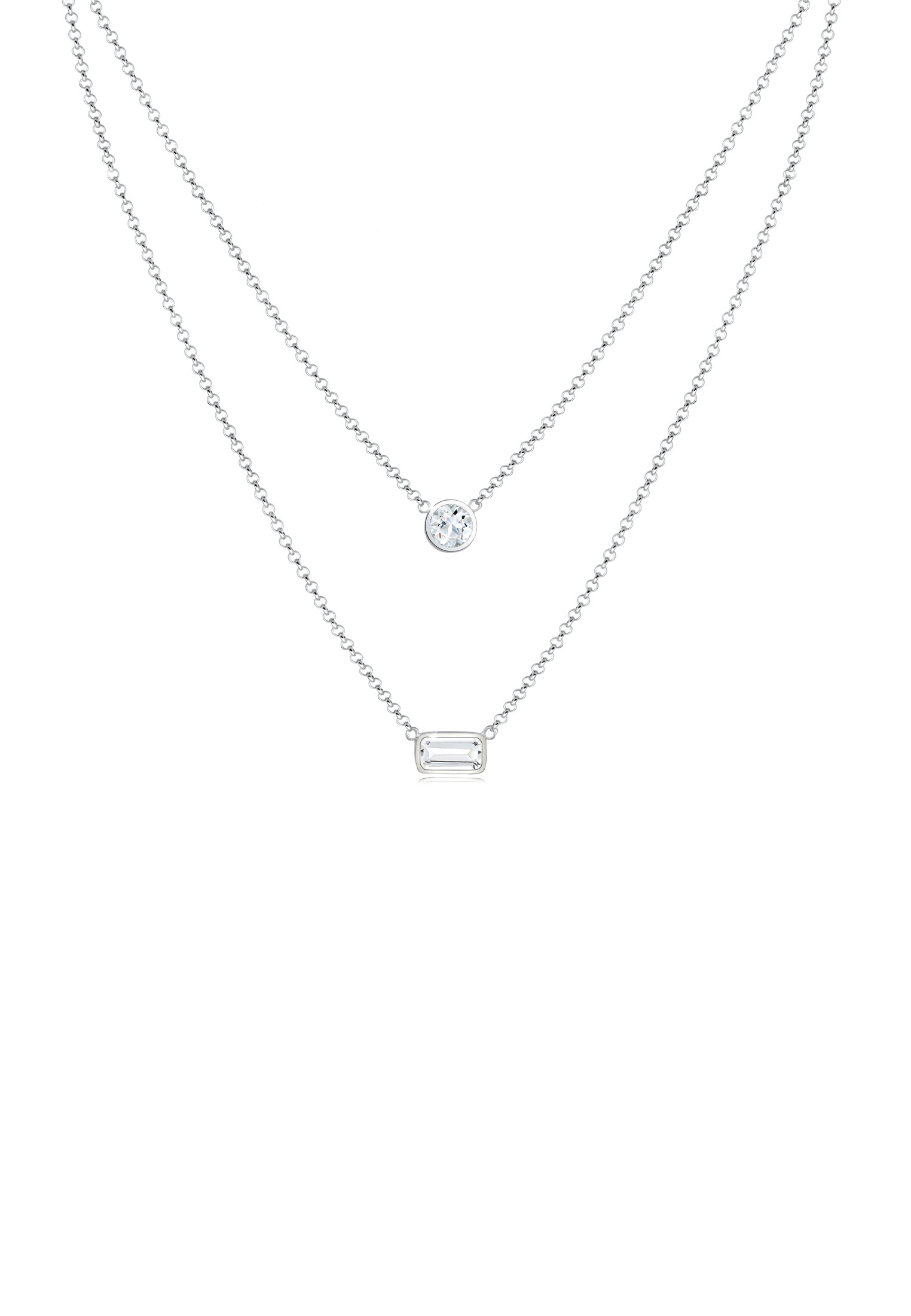 Halskette | Topas ( Weiß ) | 925er Sterling Silber