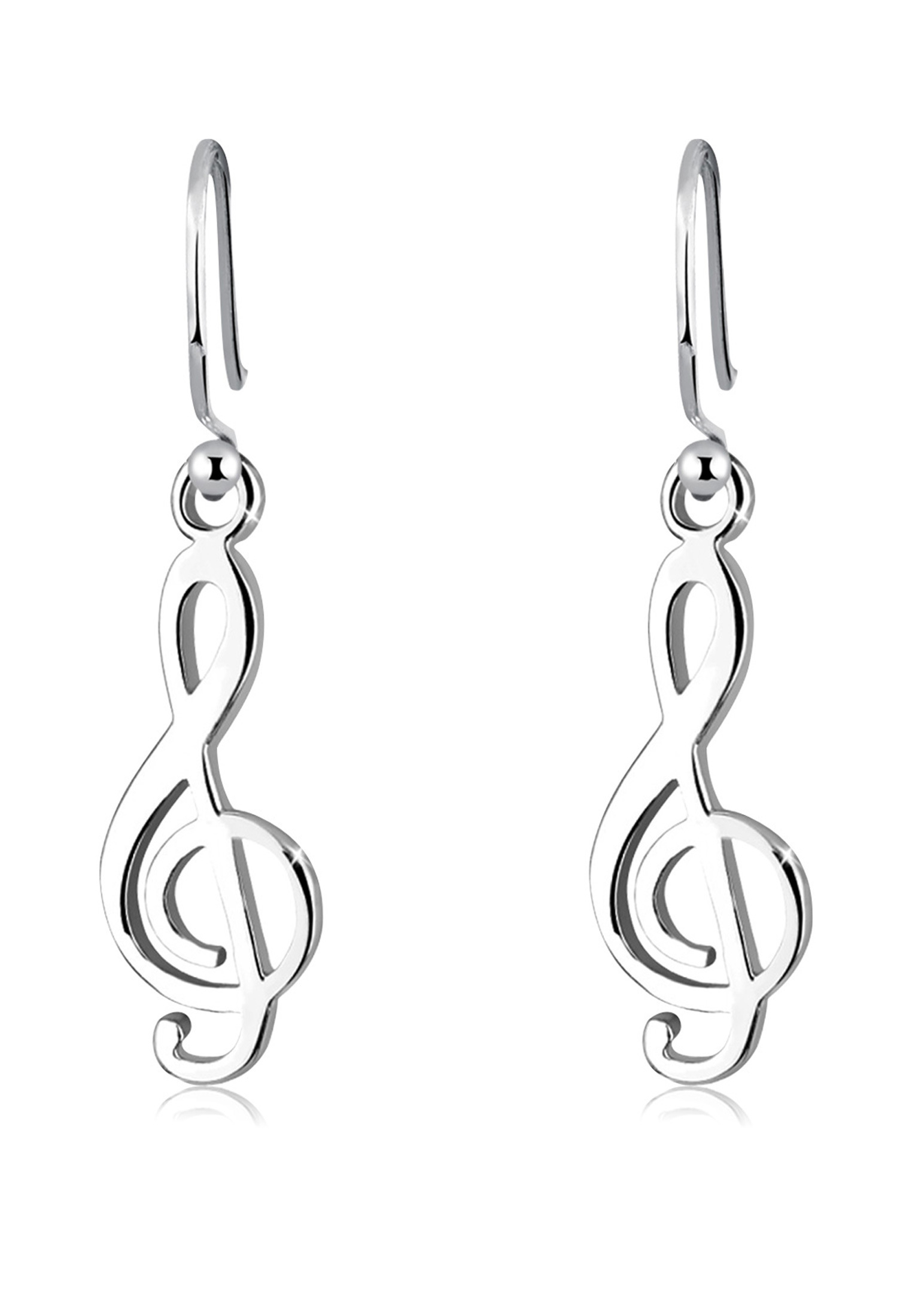 Ohrhänger Notenschlüssel | 925er Sterling Silber