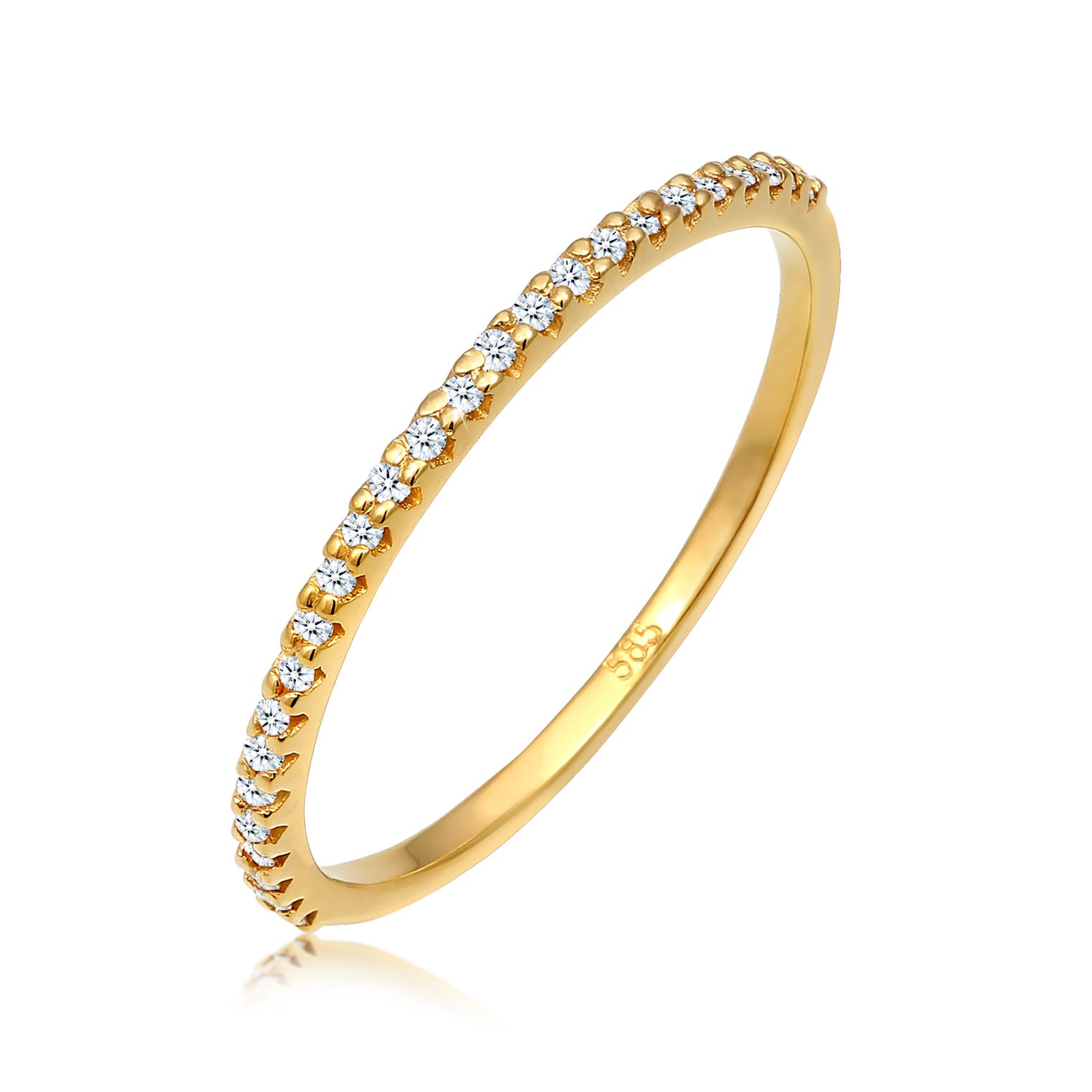 Ring | Diamant ( Weiß, 0,125 ct ) | 585 Gelbgold