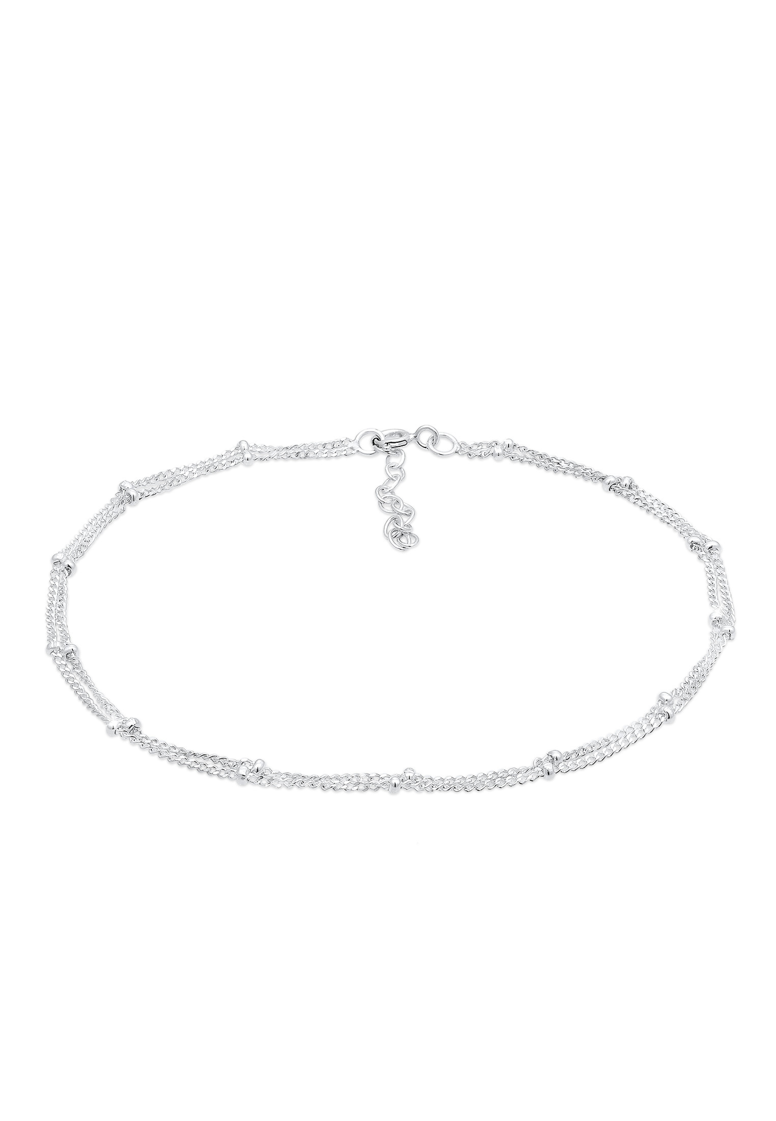 Layer-Fußkettchen Kugeln | 925er Sterling Silber