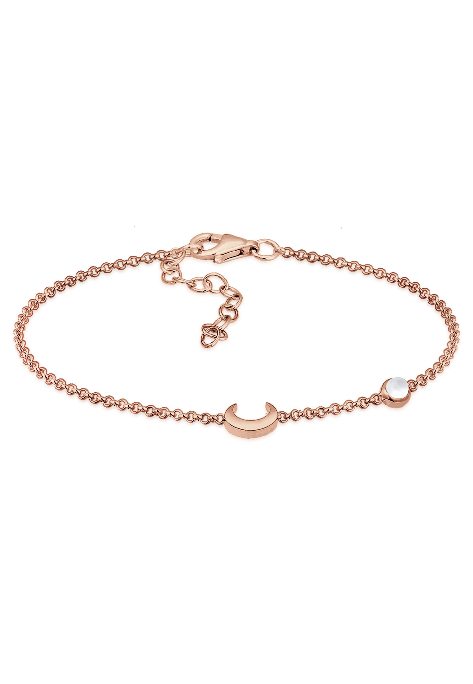 Armband Astro | Mondstein (Weiß) | 925 Sterling Silber vergoldet