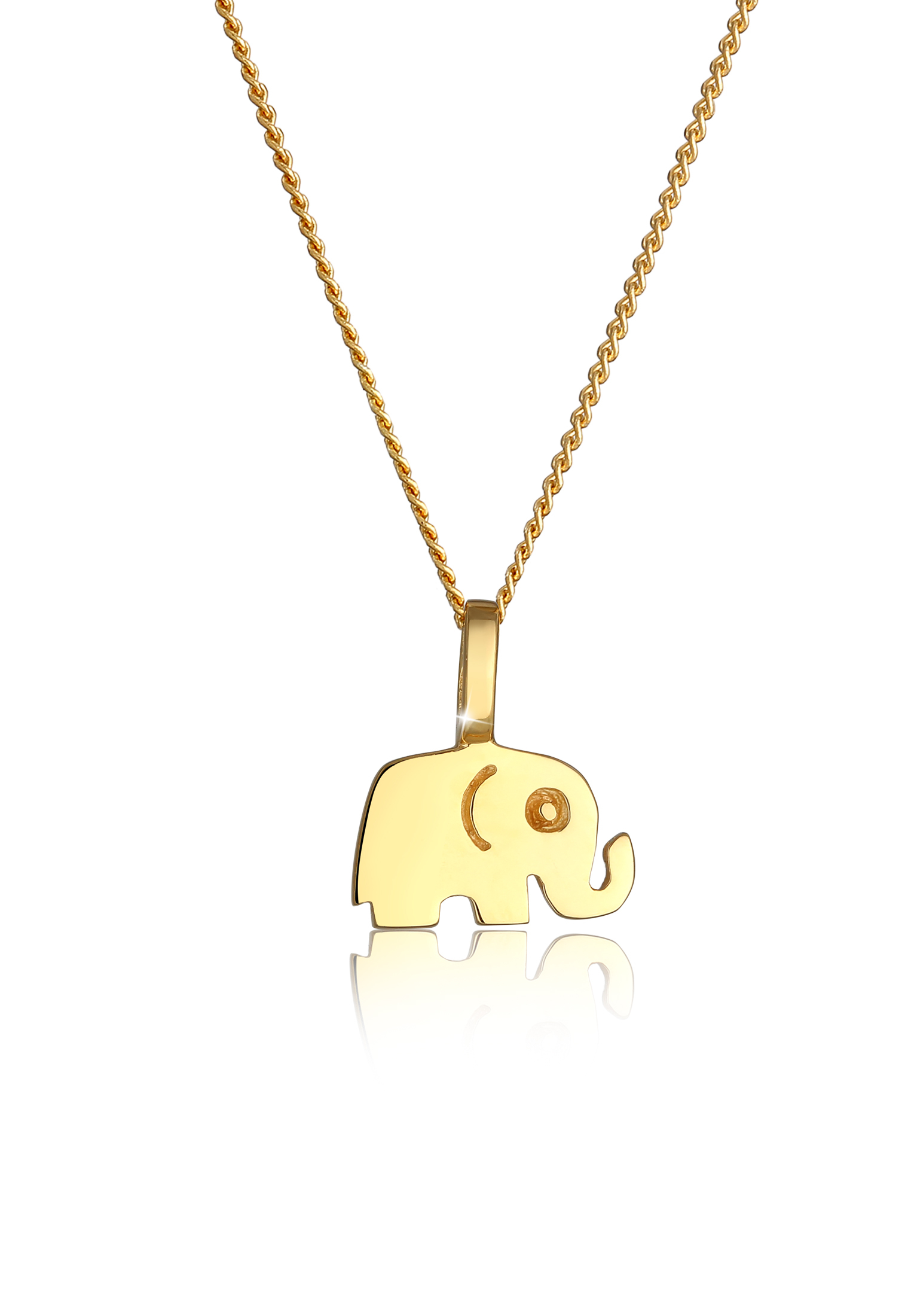 Halskette Elefant | 585 Gelbgold