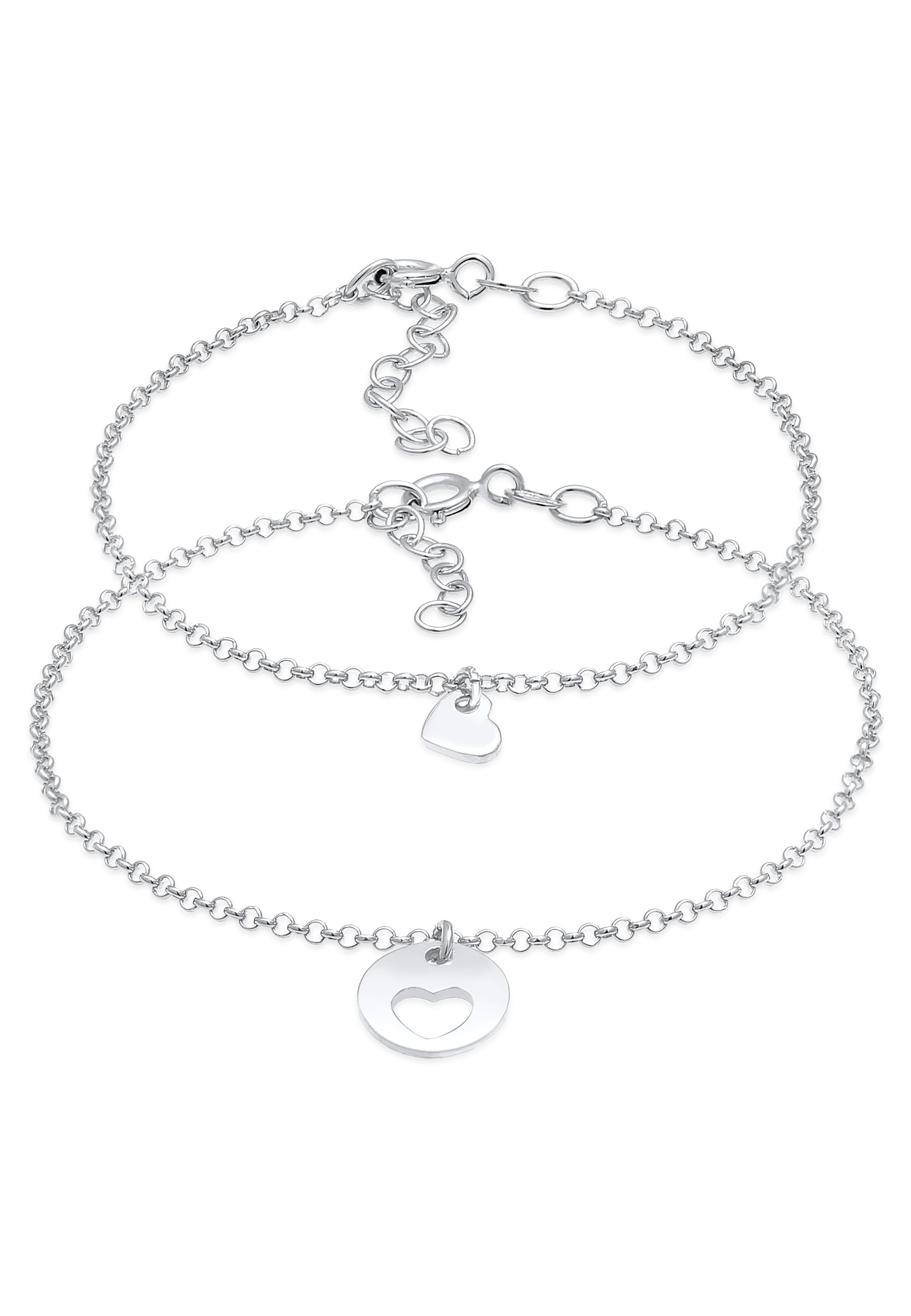 Mutter-Kind-Armbandset | 925er Sterling Silber