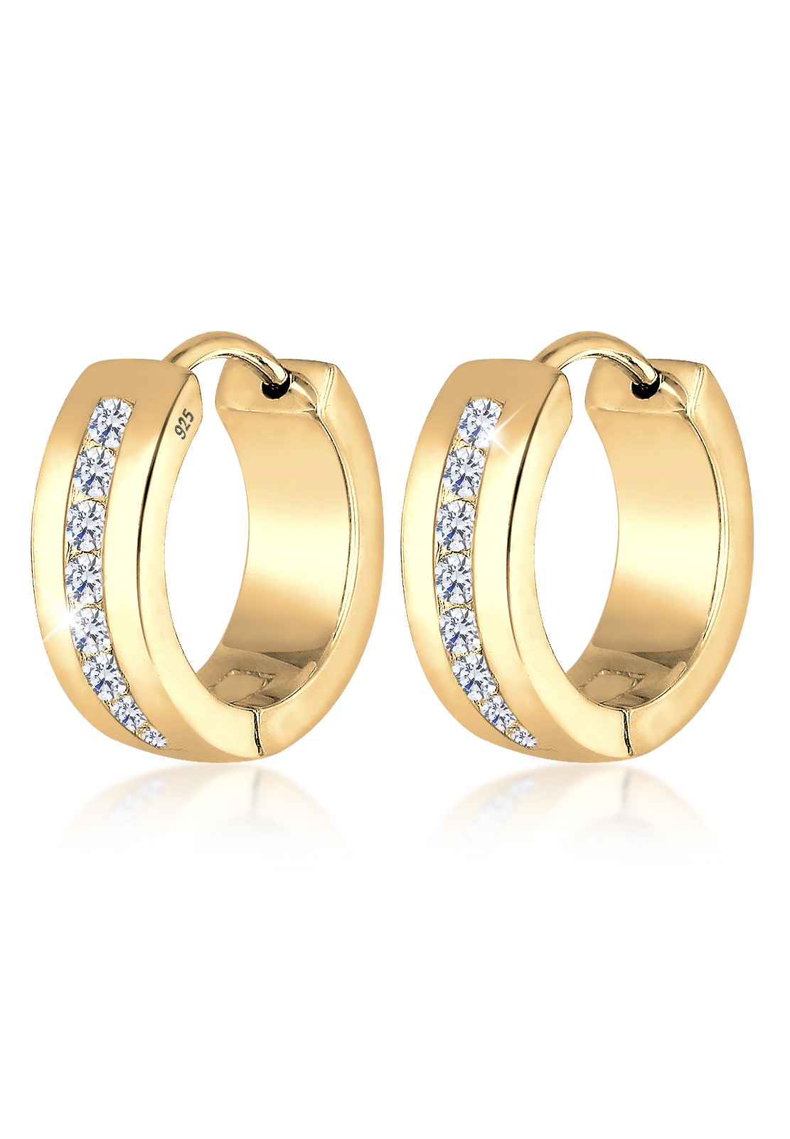 Creole | Zirkonia ( Weiß ) | 925er Sterling Silber