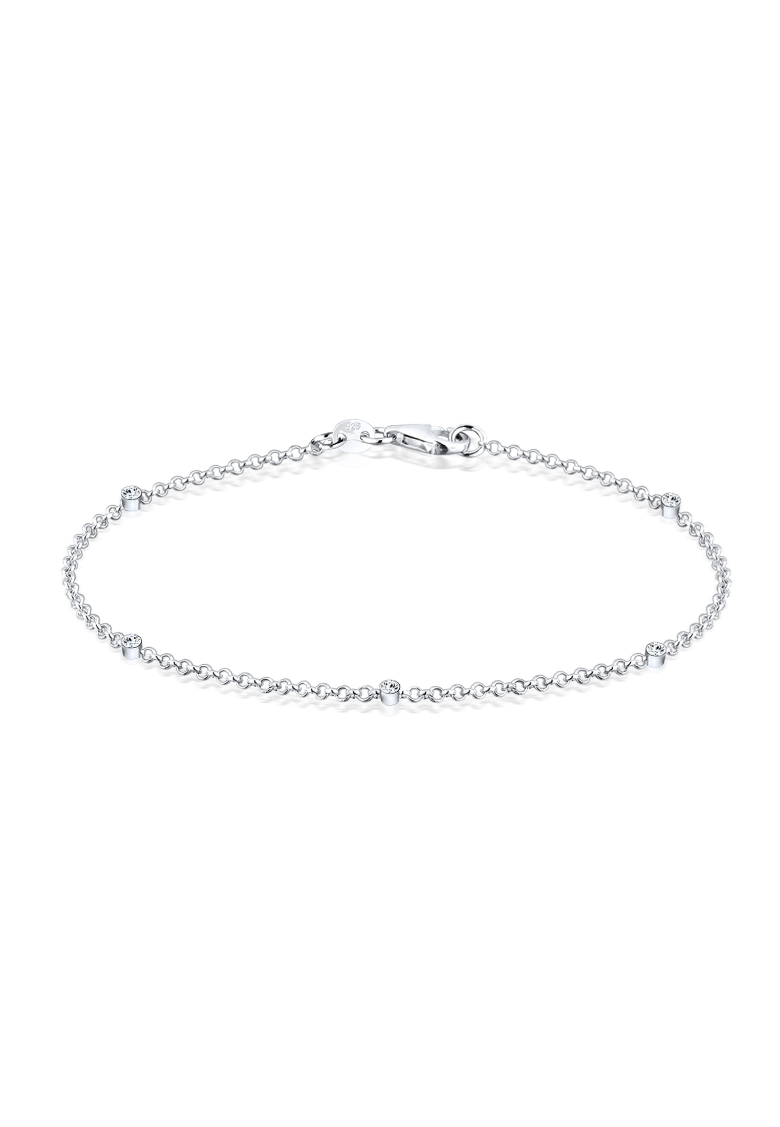 Armband | Kristall ( Weiß ) | 925er Sterling Silber
