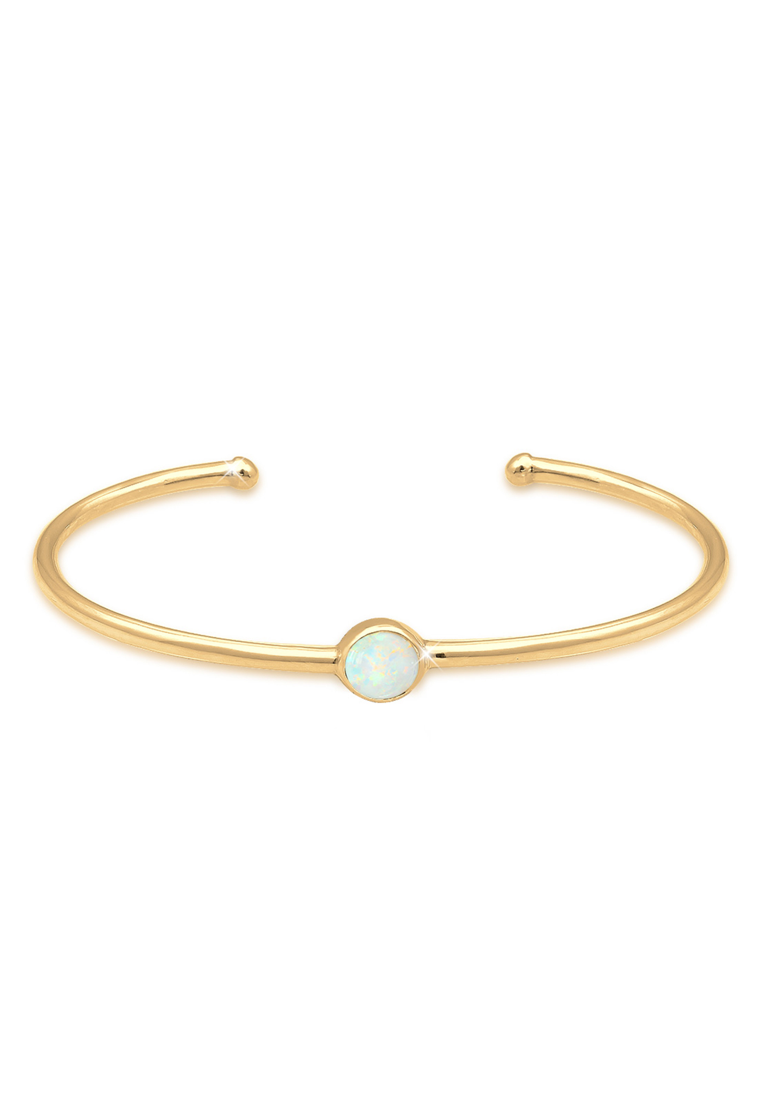 Armreif | Opal ( Weiß ) | 925er Sterling Silber