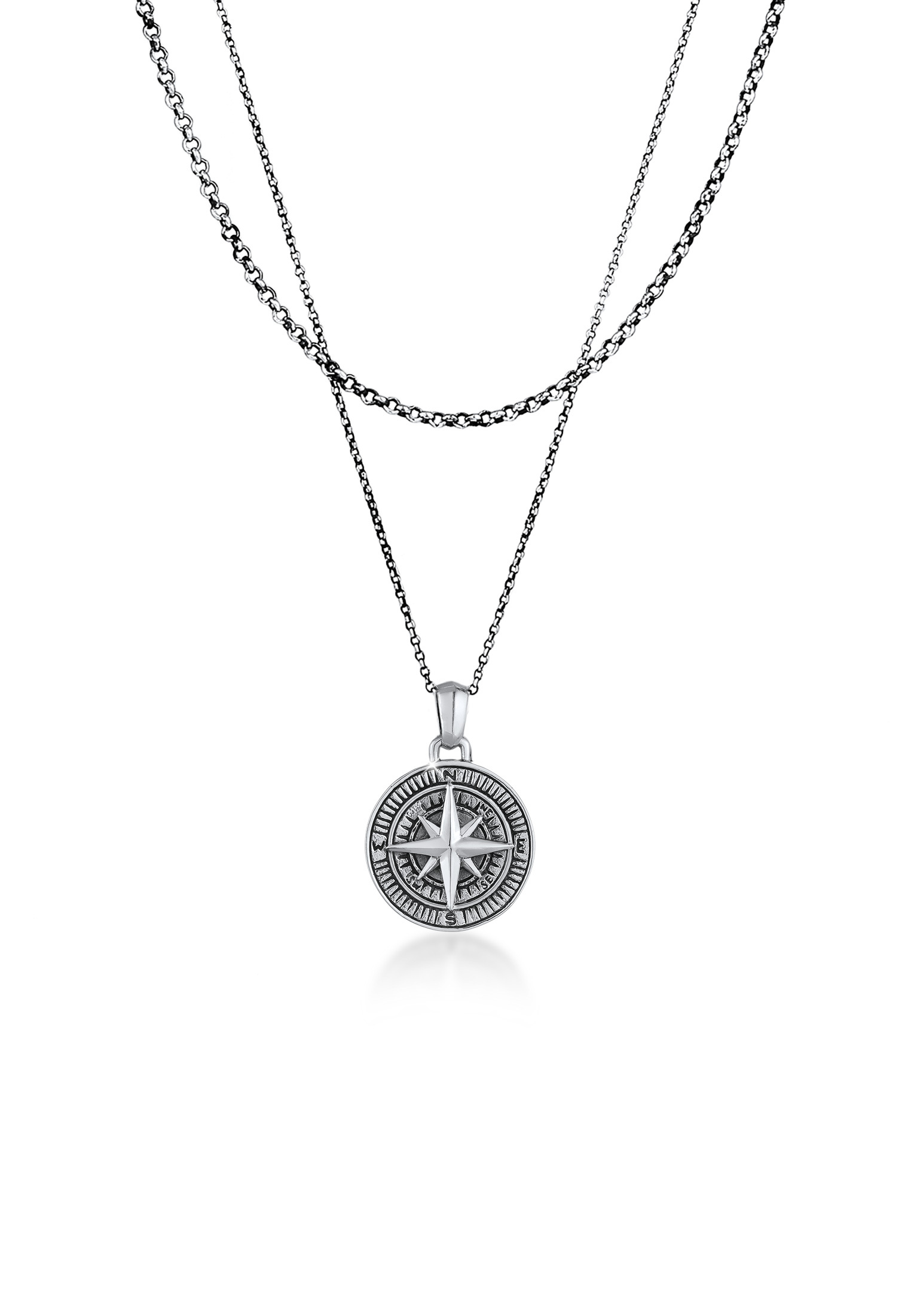Halskette Kompass | 925er Sterling Silber