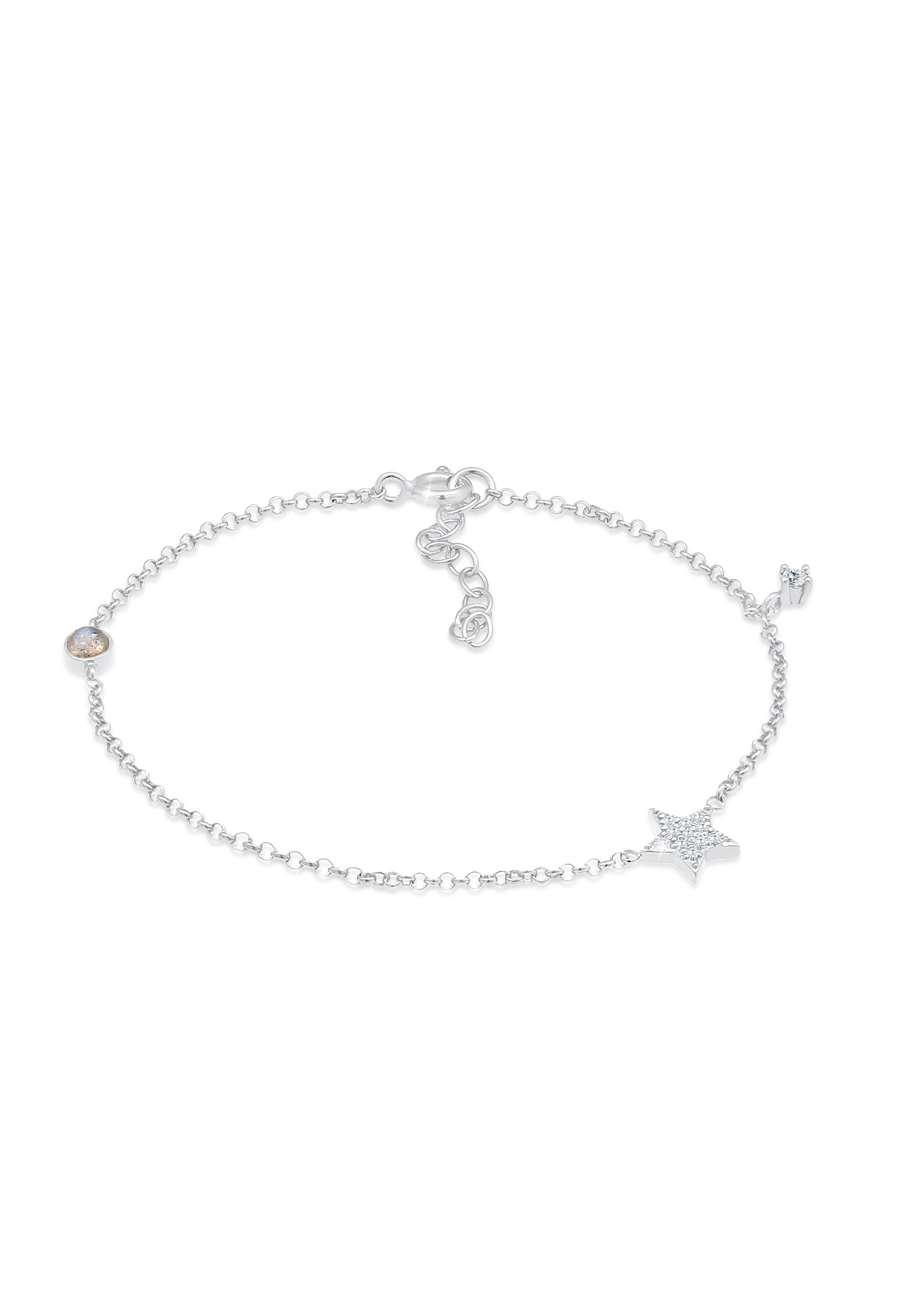 Armband Astro | Labradorit ( Grau ) | 925er Sterling Silber