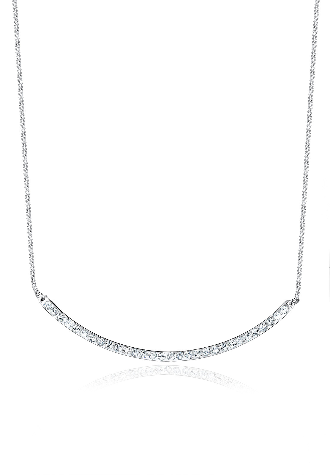 Halskette | Kristall ( Weiß ) | 925er Sterling Silber