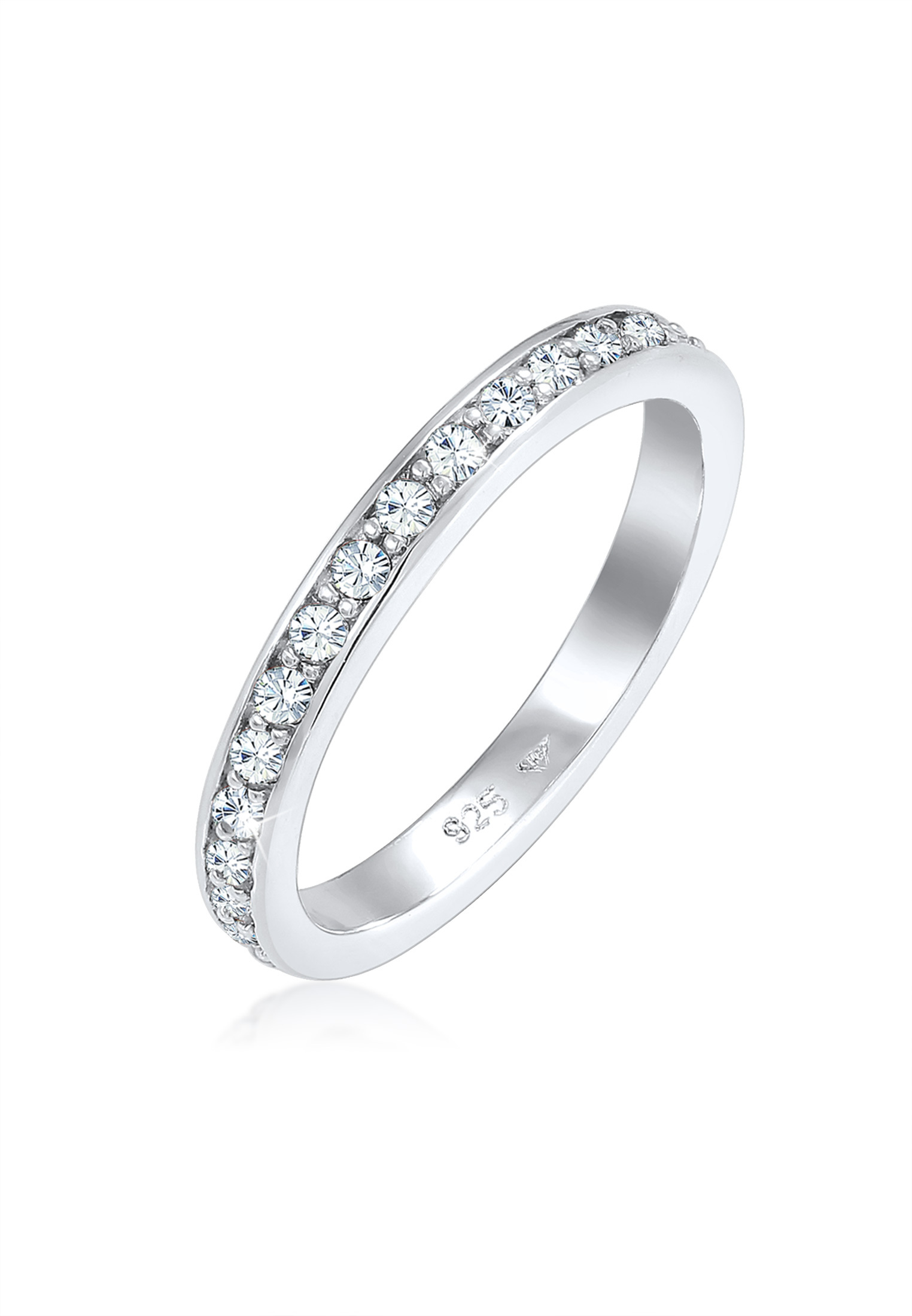 Bandring | Kristall ( Weiß ) | 925er Sterling Silber