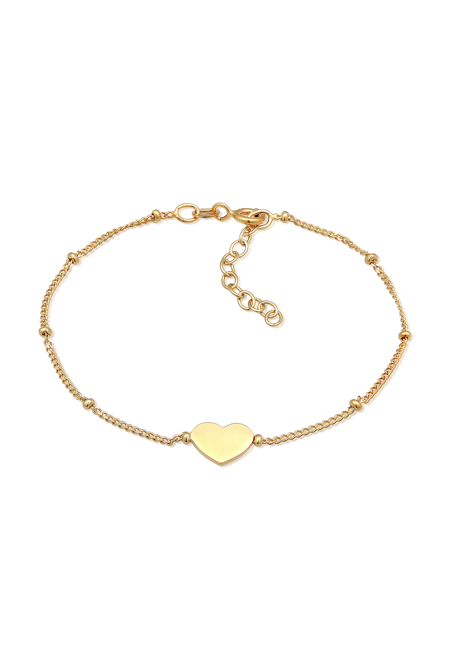 Kugel-Armband Herz | 925er Sterling Silber