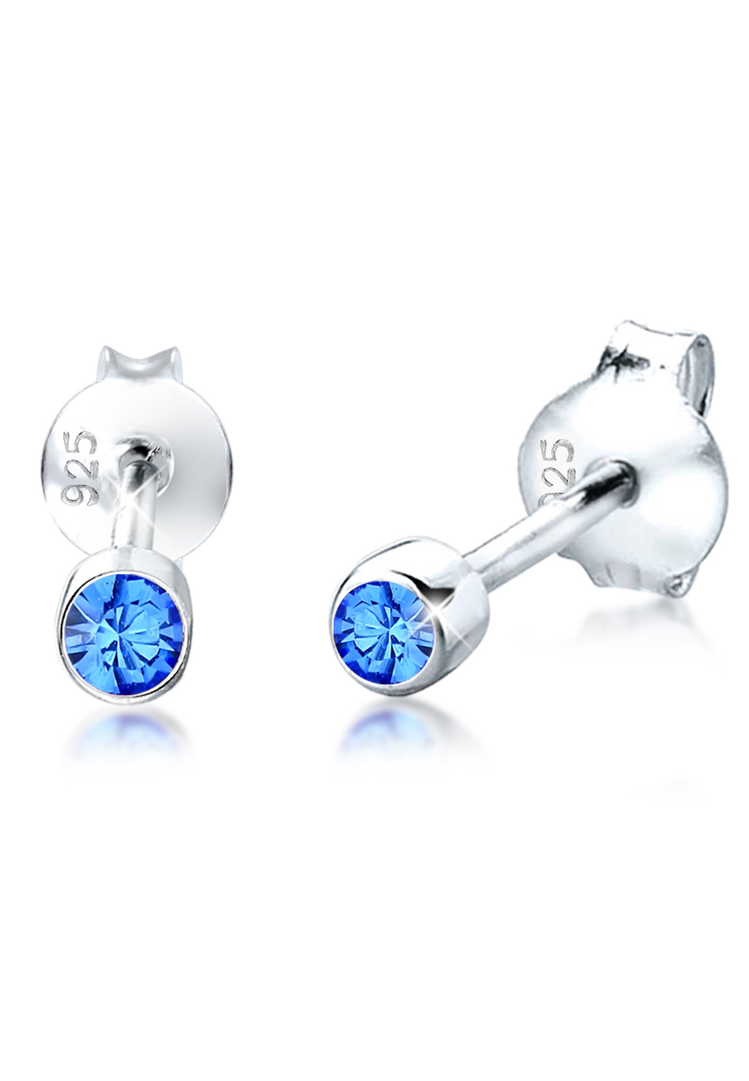 Ohrring | Kristall ( Violett ) | 925er Sterling Silber