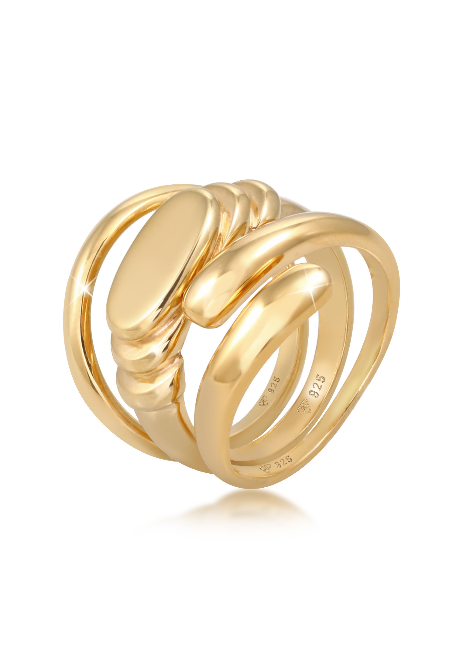 Ring 3er Set Statement | 925er Sterling Silber