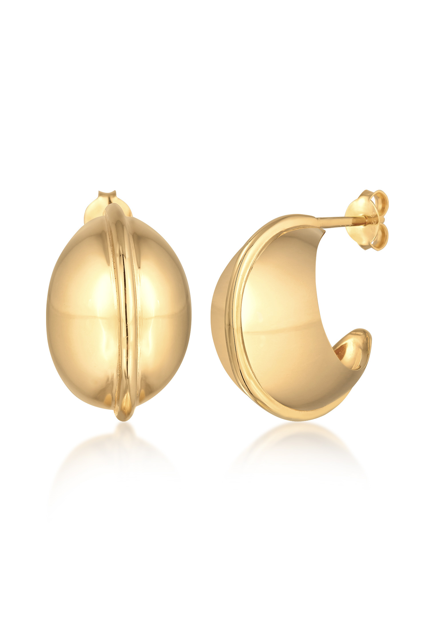 Ohrstecker Chunky Hoops | 925er Sterling Silber