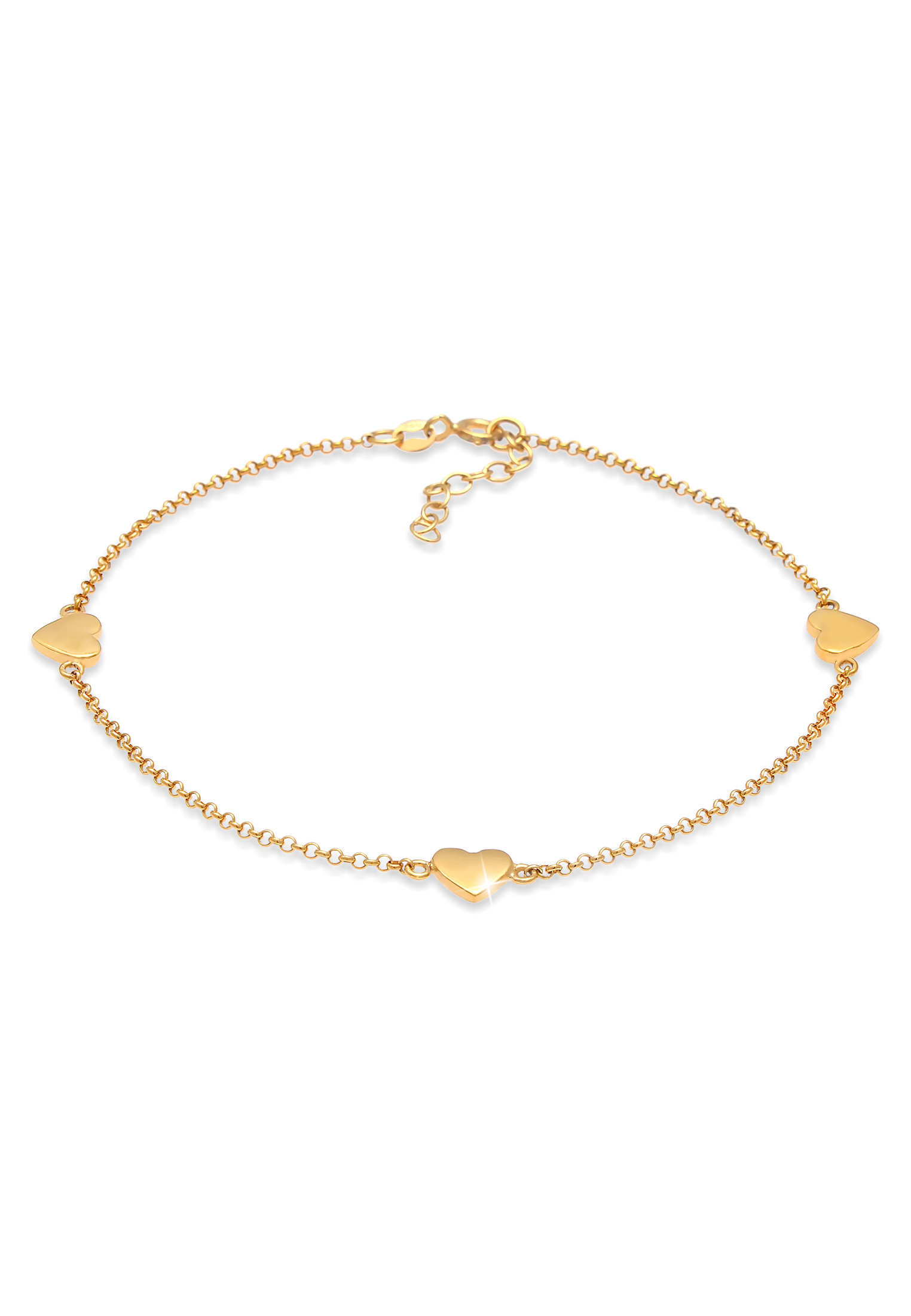 Fußkettchen Herz | 925er Sterling Silber