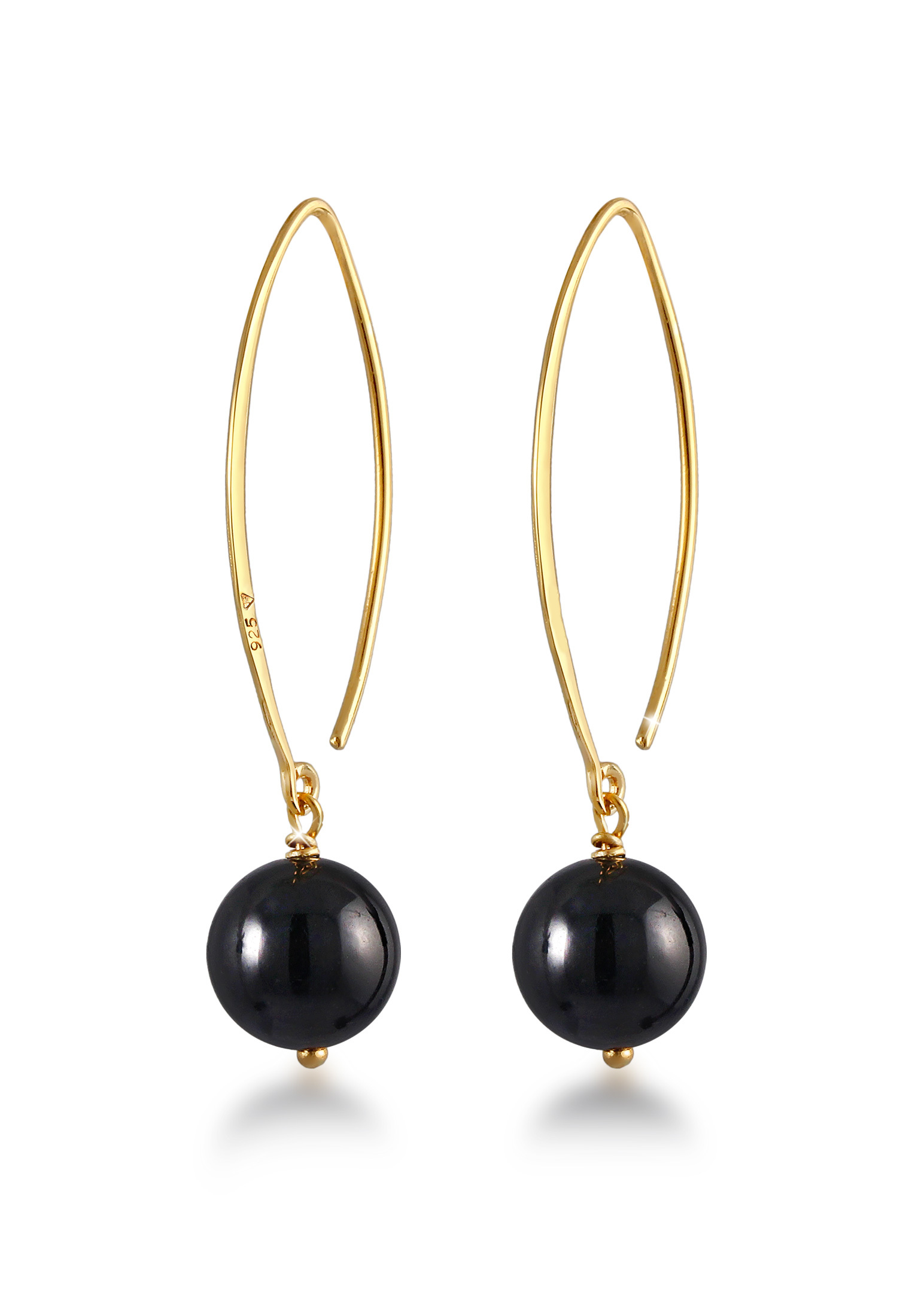 Ohrhänger | Onyx ( Schwarz ) | 925er Sterling Silber