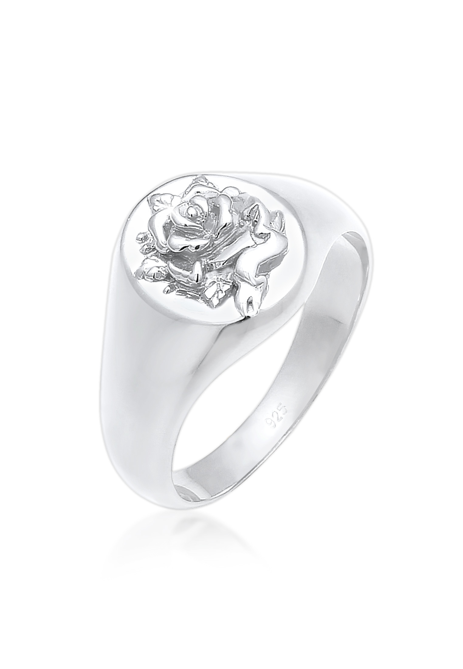Siegelring Rose | 925er Sterling Silber