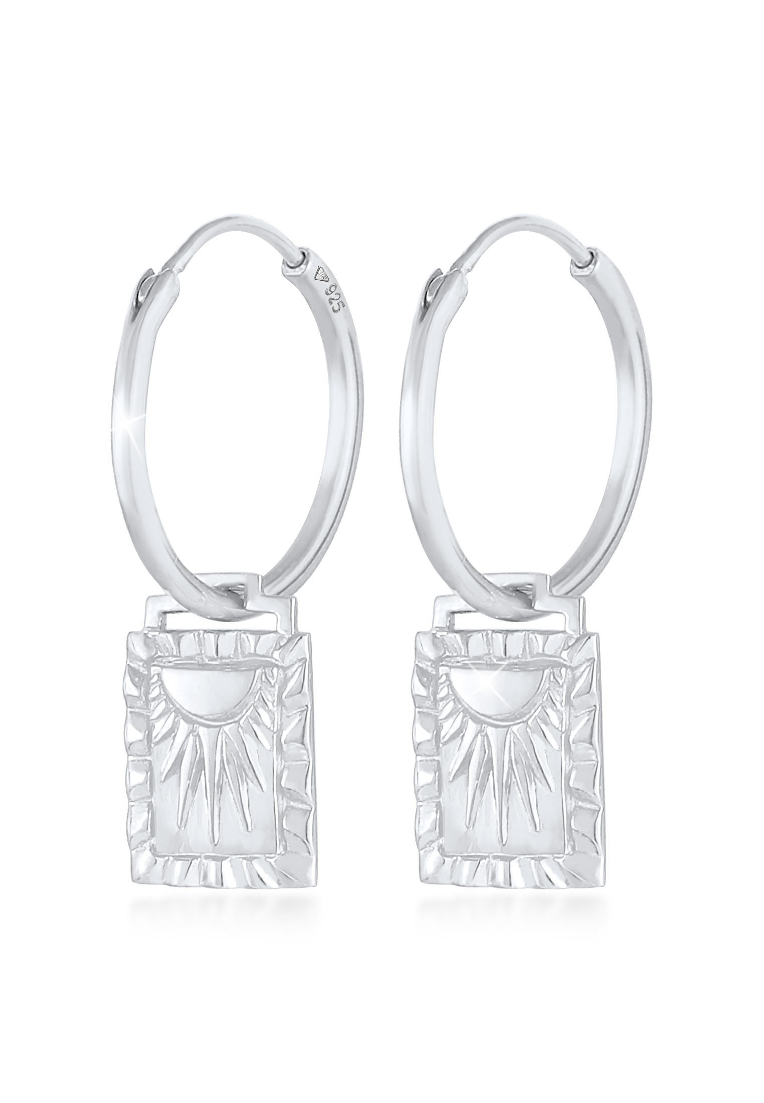 Ohrhänger Sonne | 925er Sterling Silber