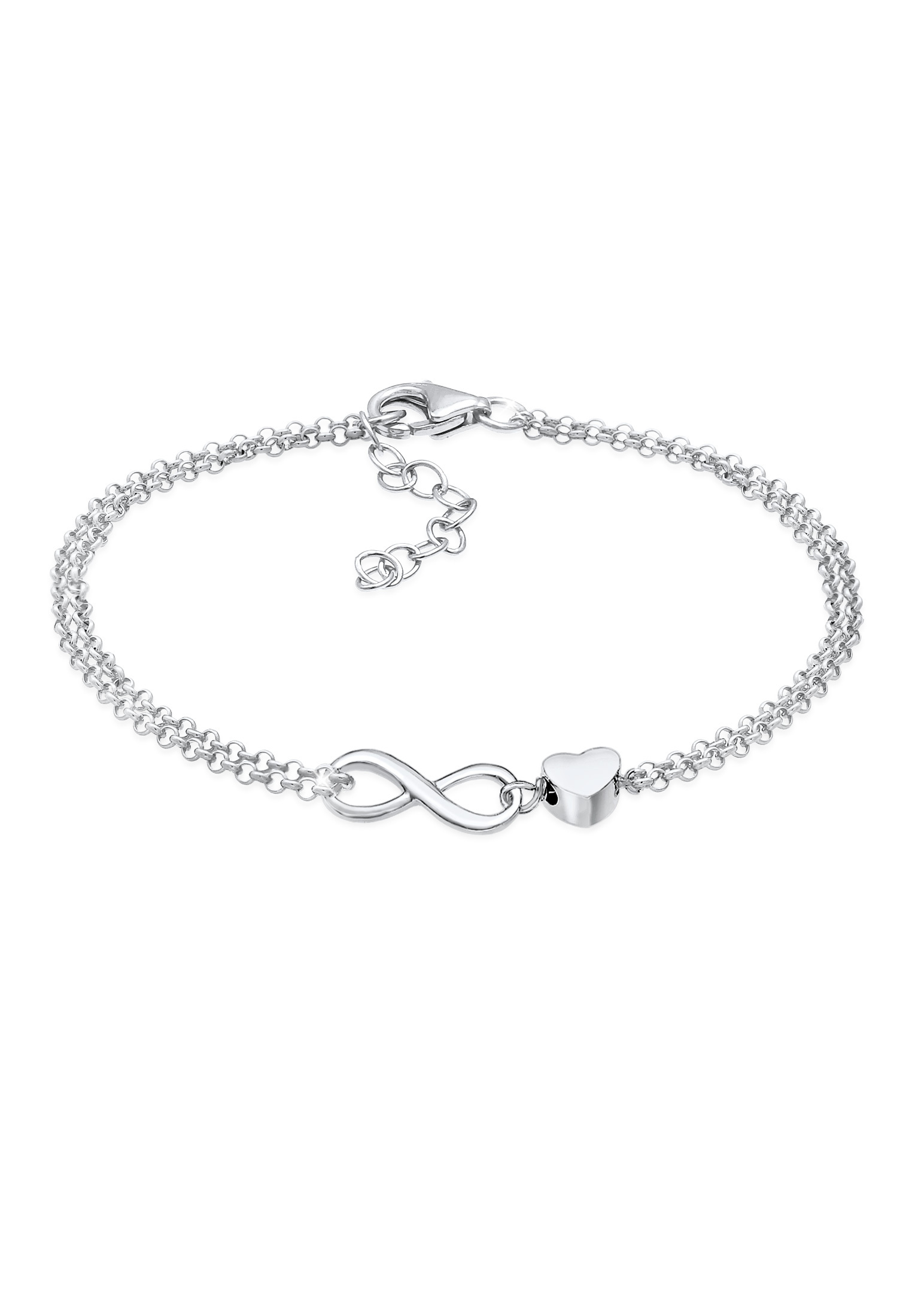 Armband Herz & Infinity | 925er Sterling Silber