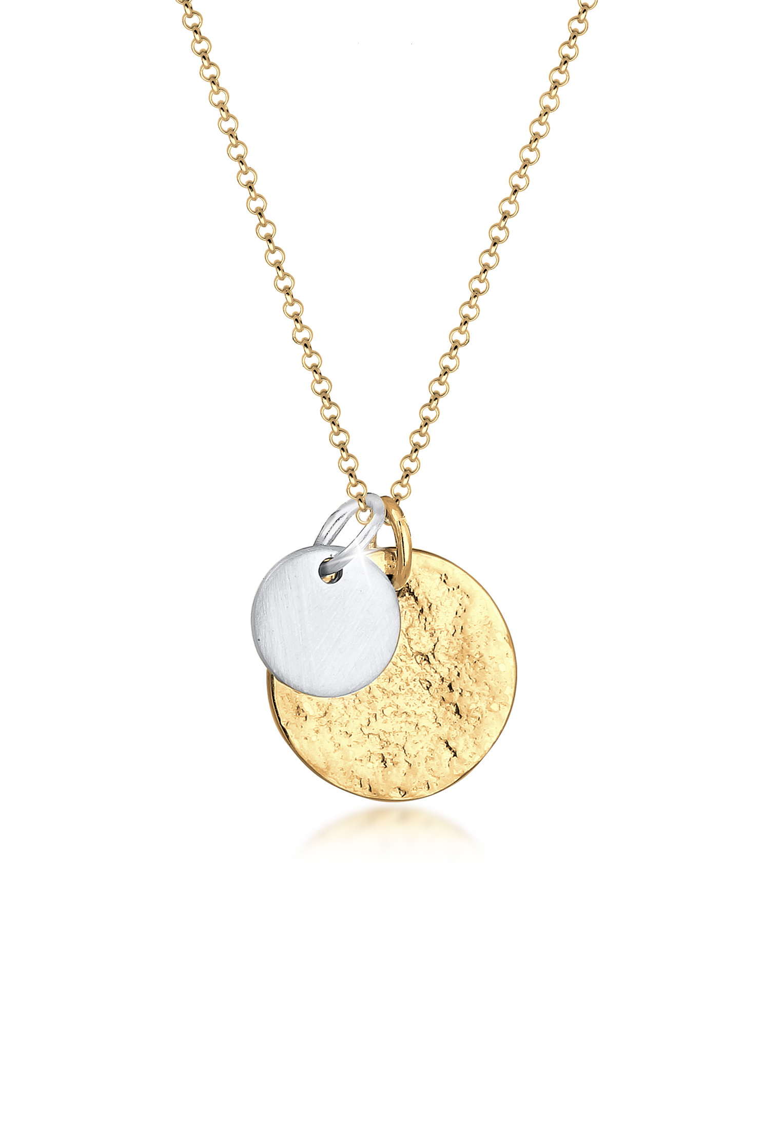 Halskette Plättchen Organic | 925 Sterling Silber
