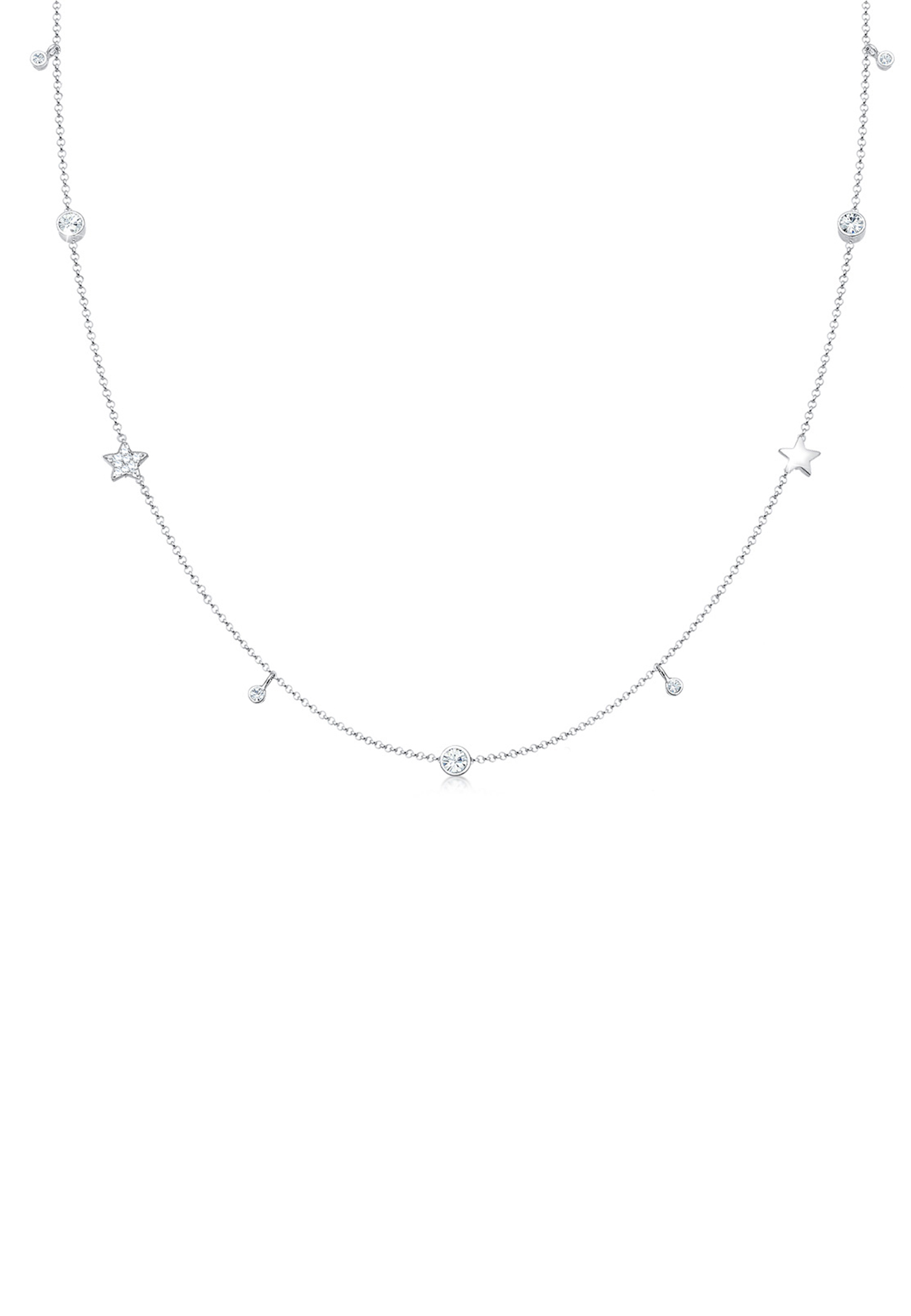 Halskette Astro | Kristall ( Weiß ) | 925er Sterling Silber