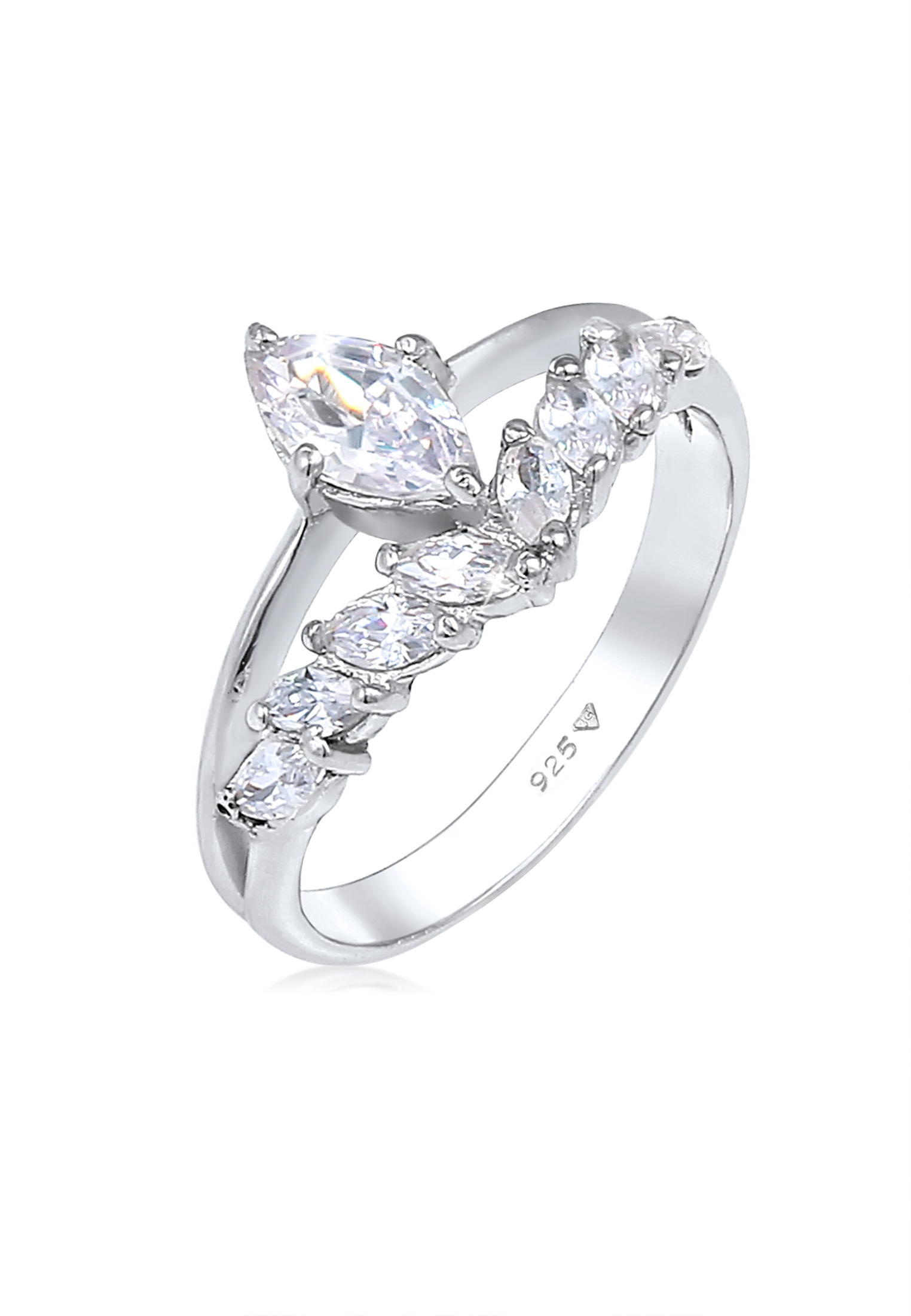 Ring | Zirkonia ( Weiß ) | 925 Sterling Silber