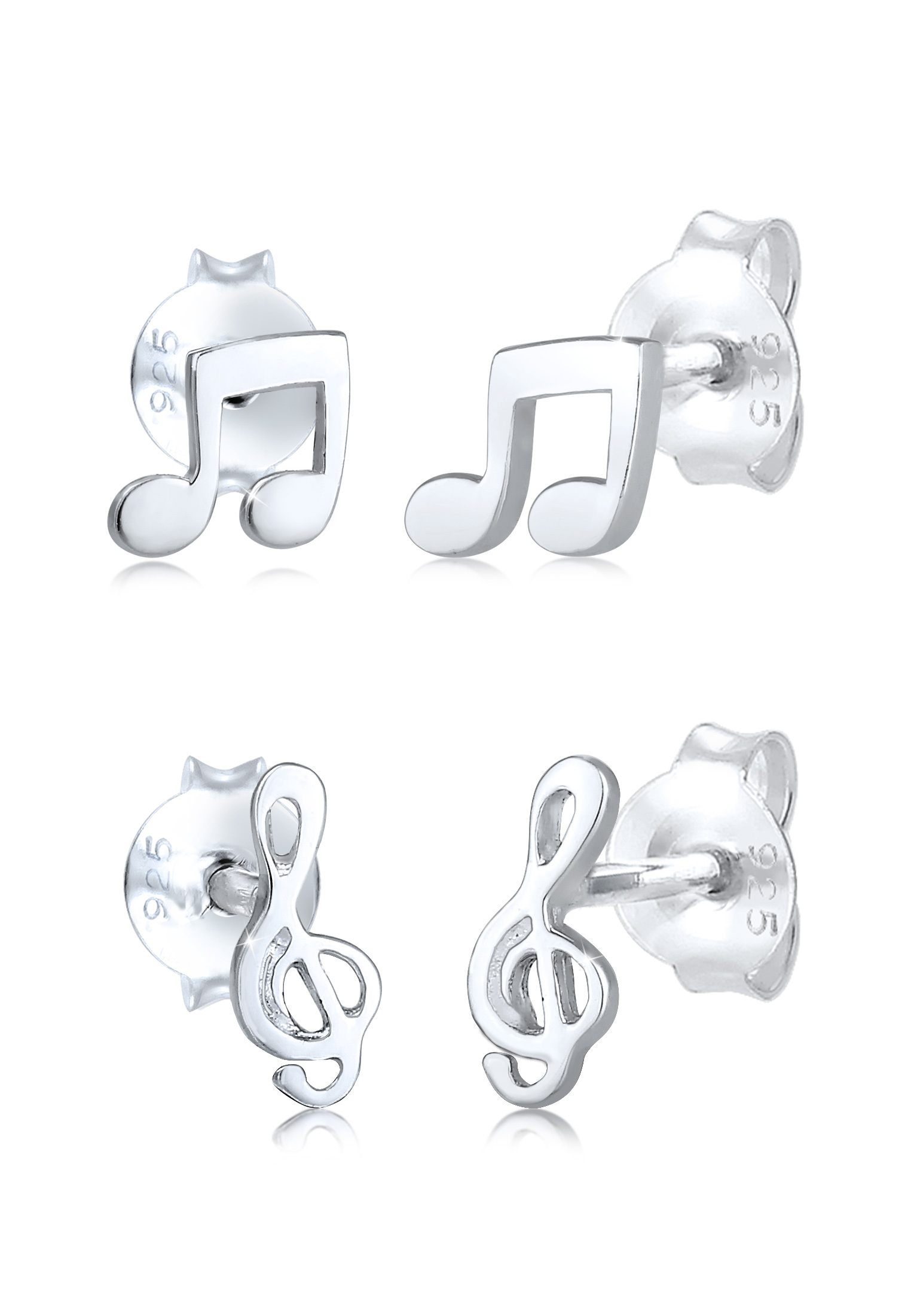 Ohrstecker Note | 925er Sterling Silber